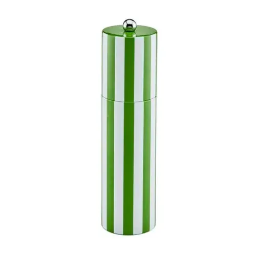 Addison Ross Column Salt or Pepper Mill - Green Striped, Rubberwood product