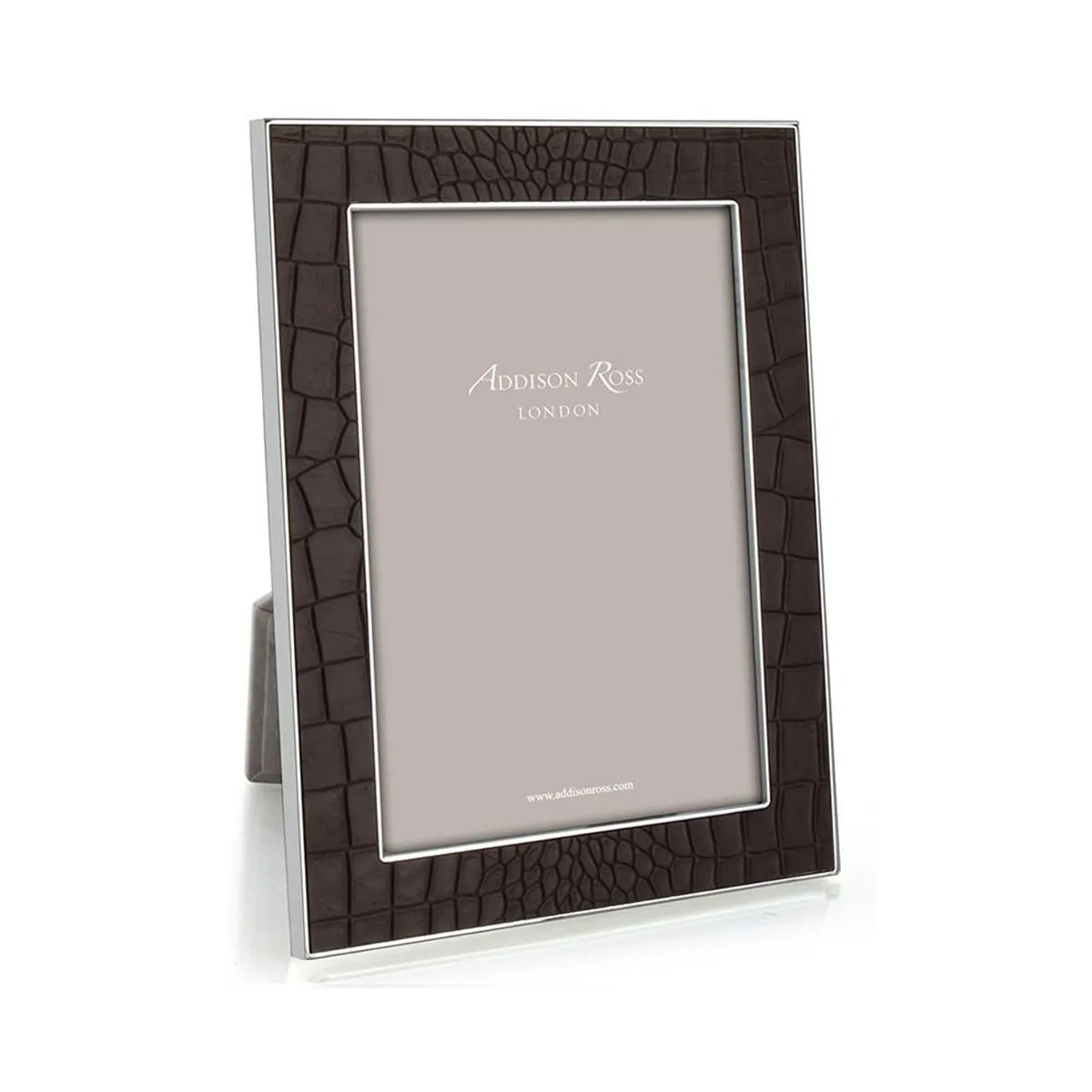 Addison Ross Croc Photo Frame - Chocolate, Faux Leather product