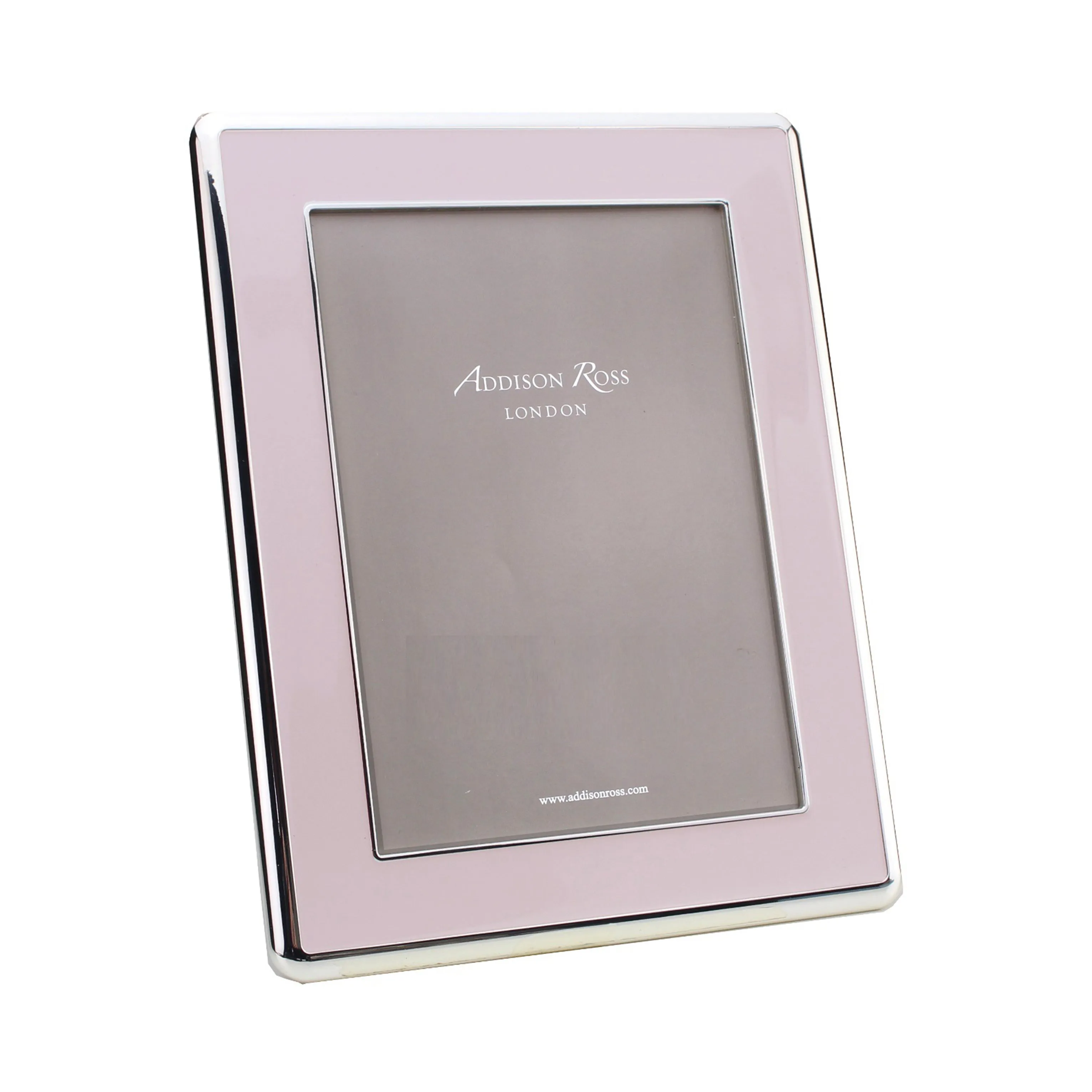 Addison Ross Enamel & Silver Curve Photo Frame - Pale Pink product