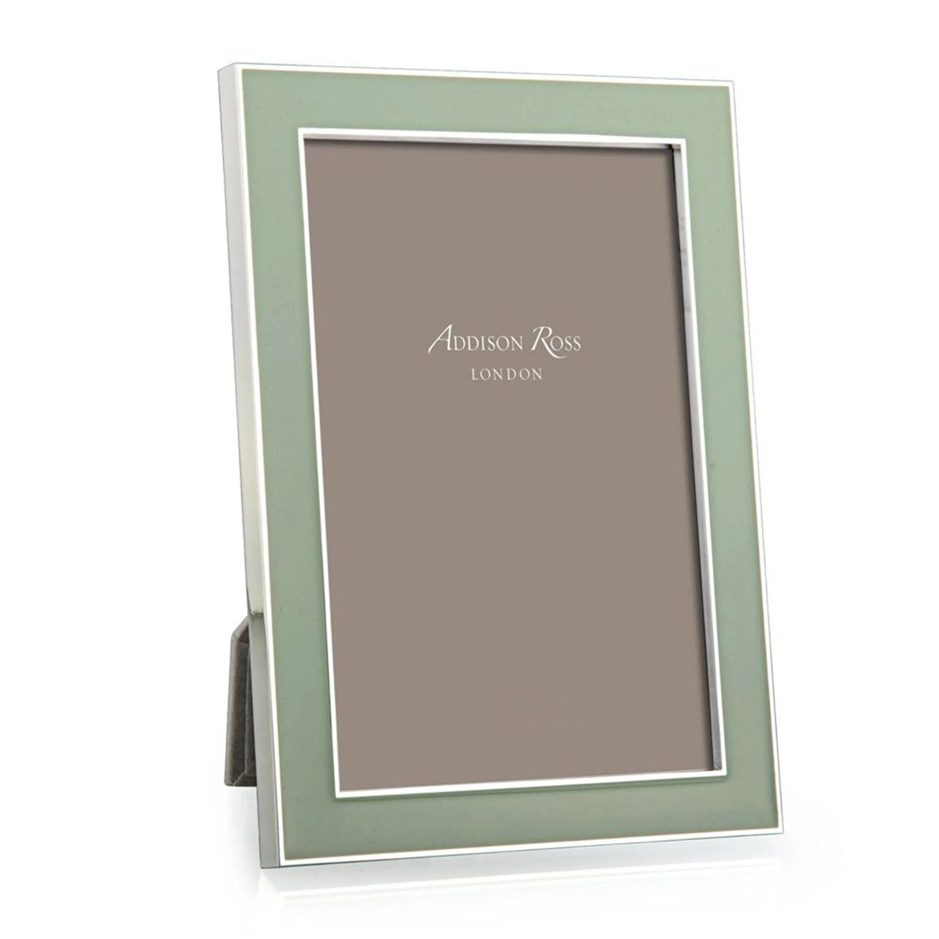 Addison Ross Pale Sage Green Enamel Photo Frame - Silver product