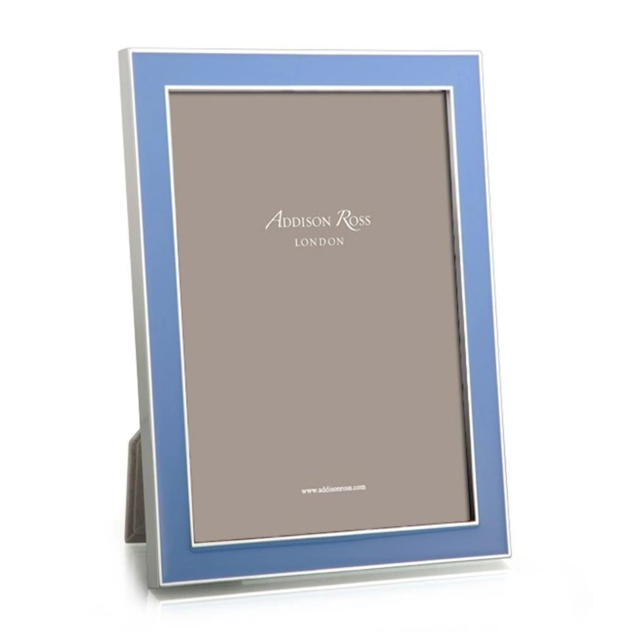Addison Ross Periwinkle Blue Enamel Photo Frame - Silver product