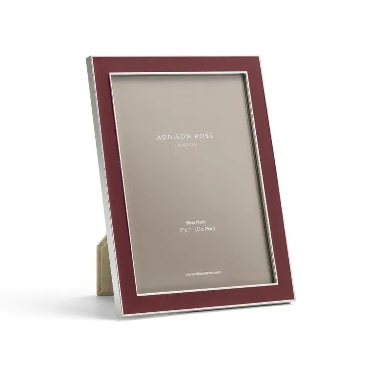 Addison Ross Photo Frame - Cherry Red Enamel, Silver product