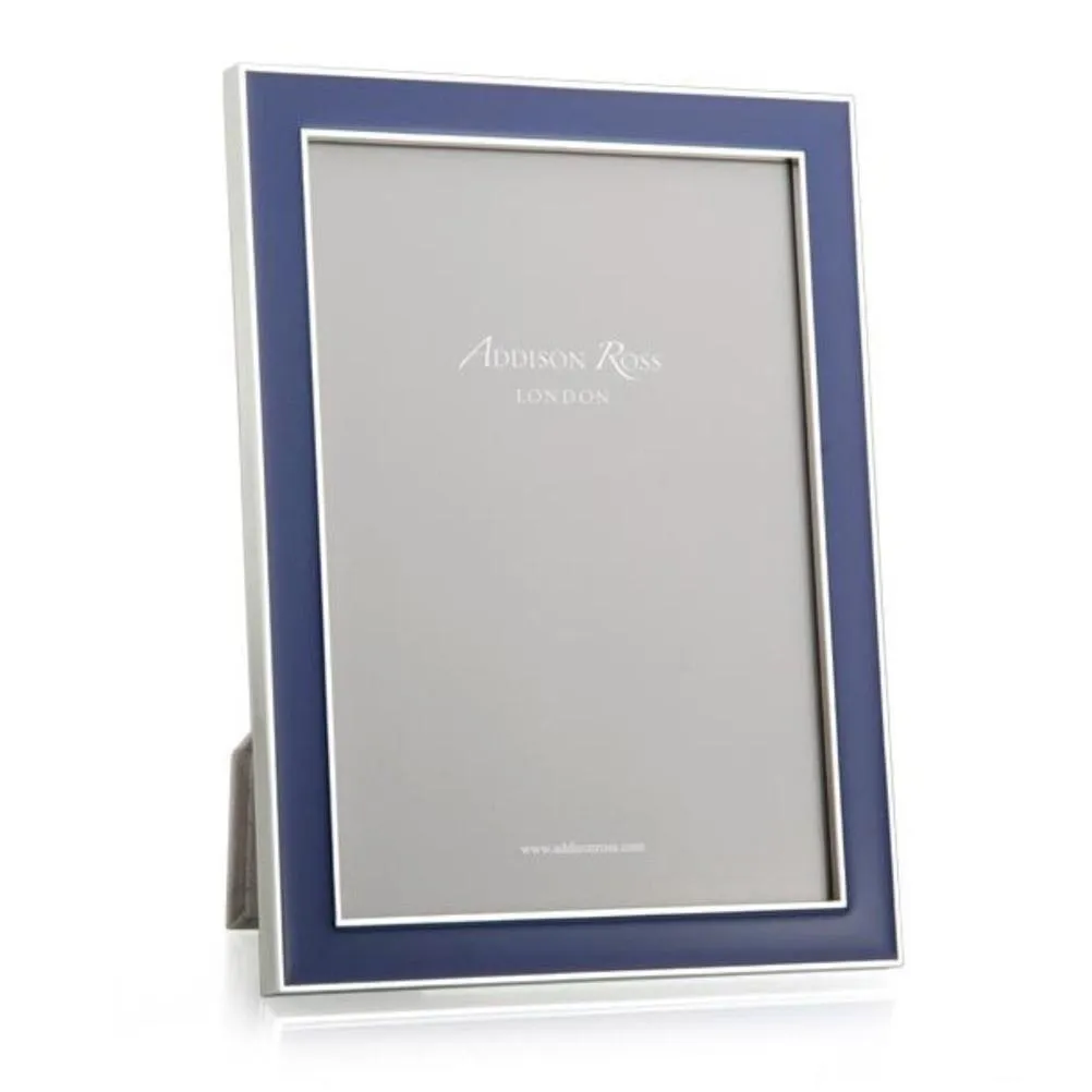 Addison Ross Photo Frame - Navy Blue, Silver Enamel product