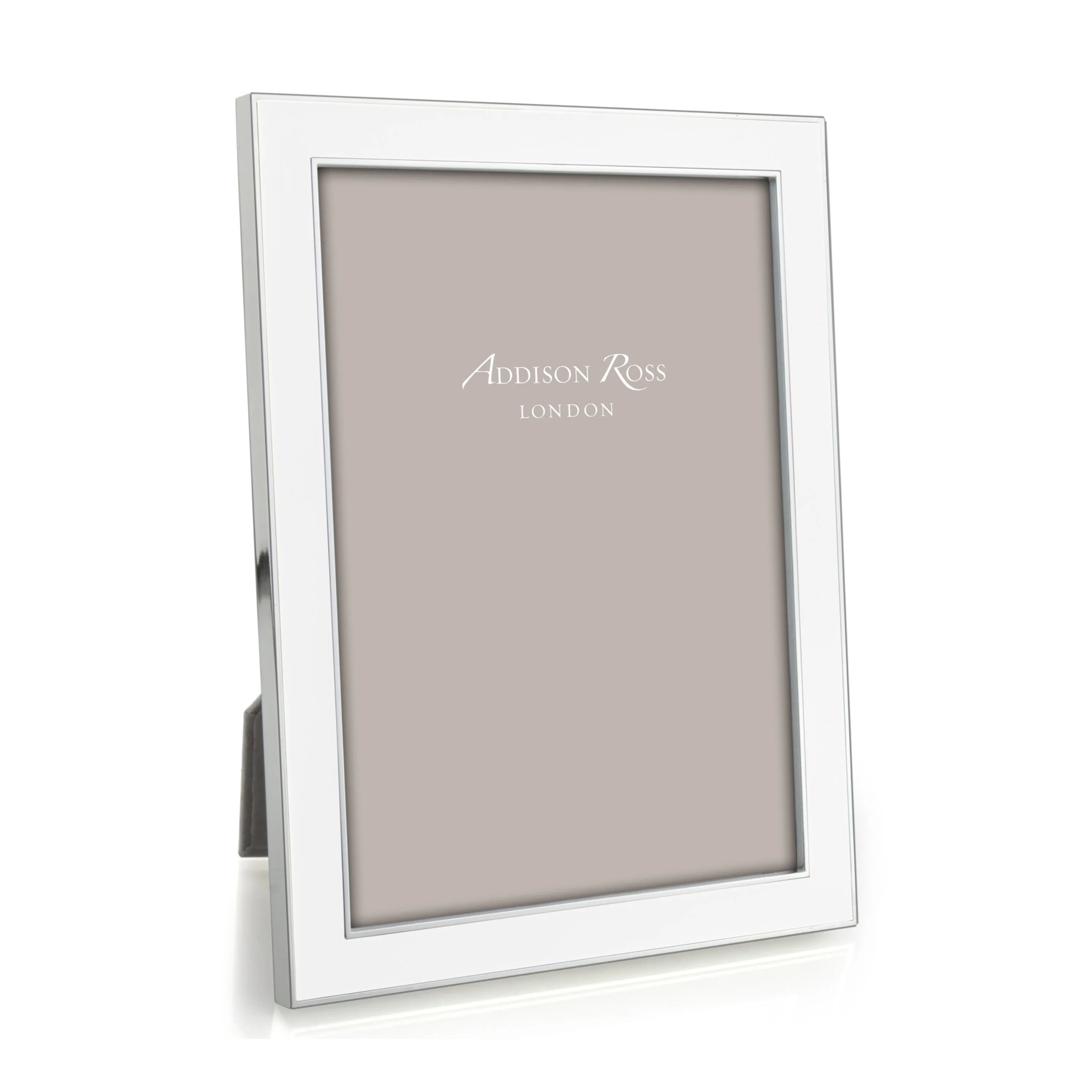 Addison Ross Photo Frame - White Enamel, Silver product