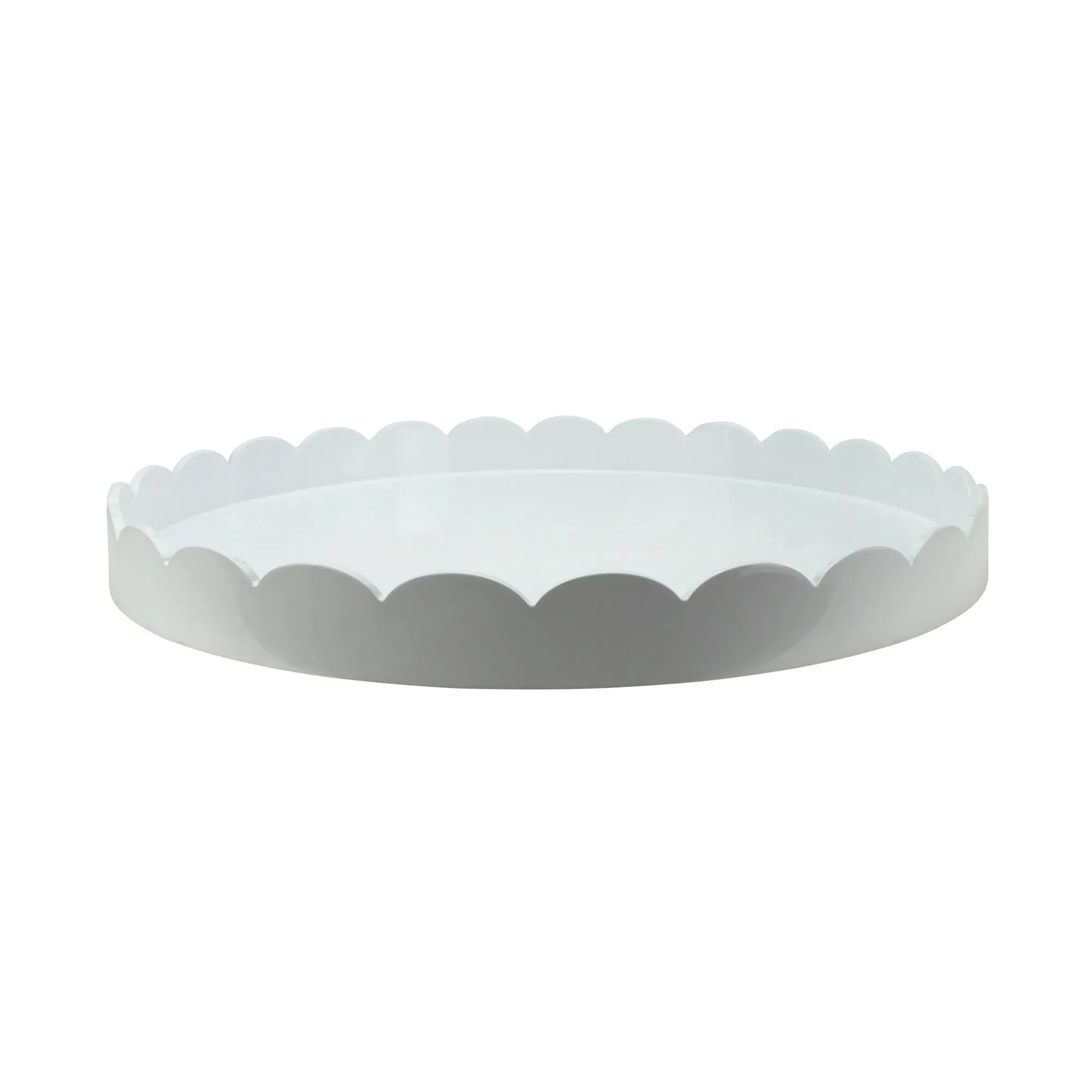 Addison Ross Round Lacquered Scallop Tray - White product
