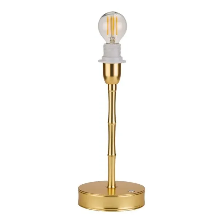Bamboo Rechargeable LED Lamp Base 25cm - Gold product