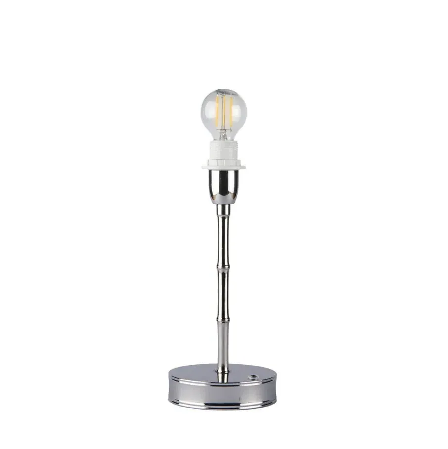 Bamboo Rechargeable LED Lamp Base - Silver product