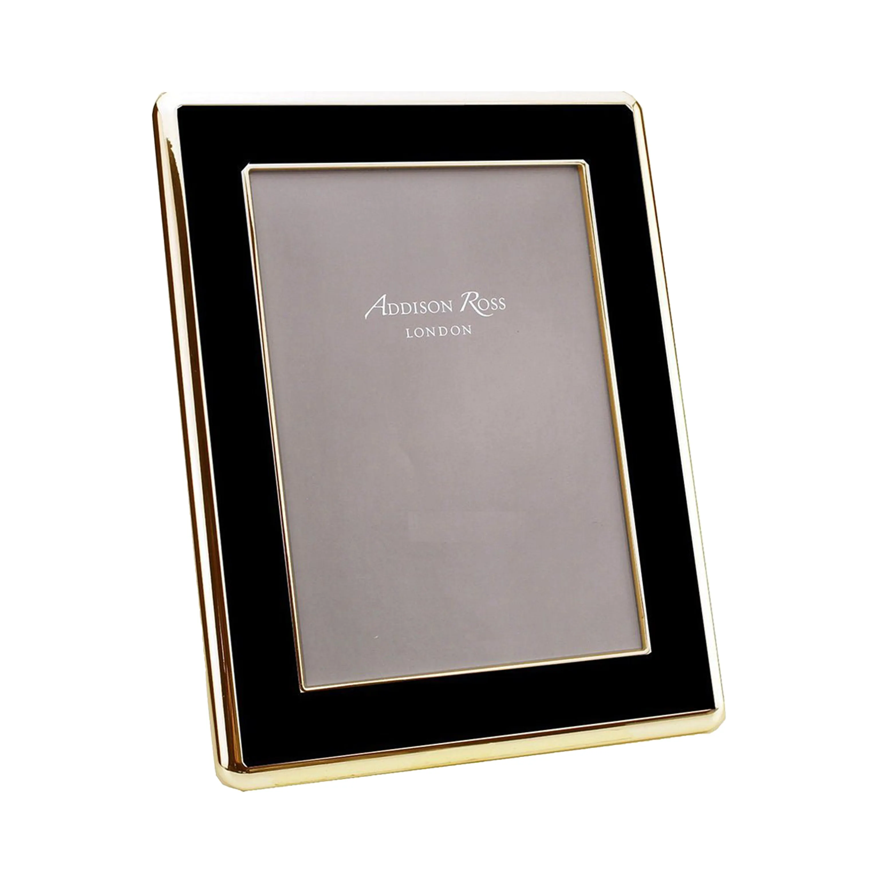 Black Enamel & Gold Curve Picture Frame - Black, Enamel product