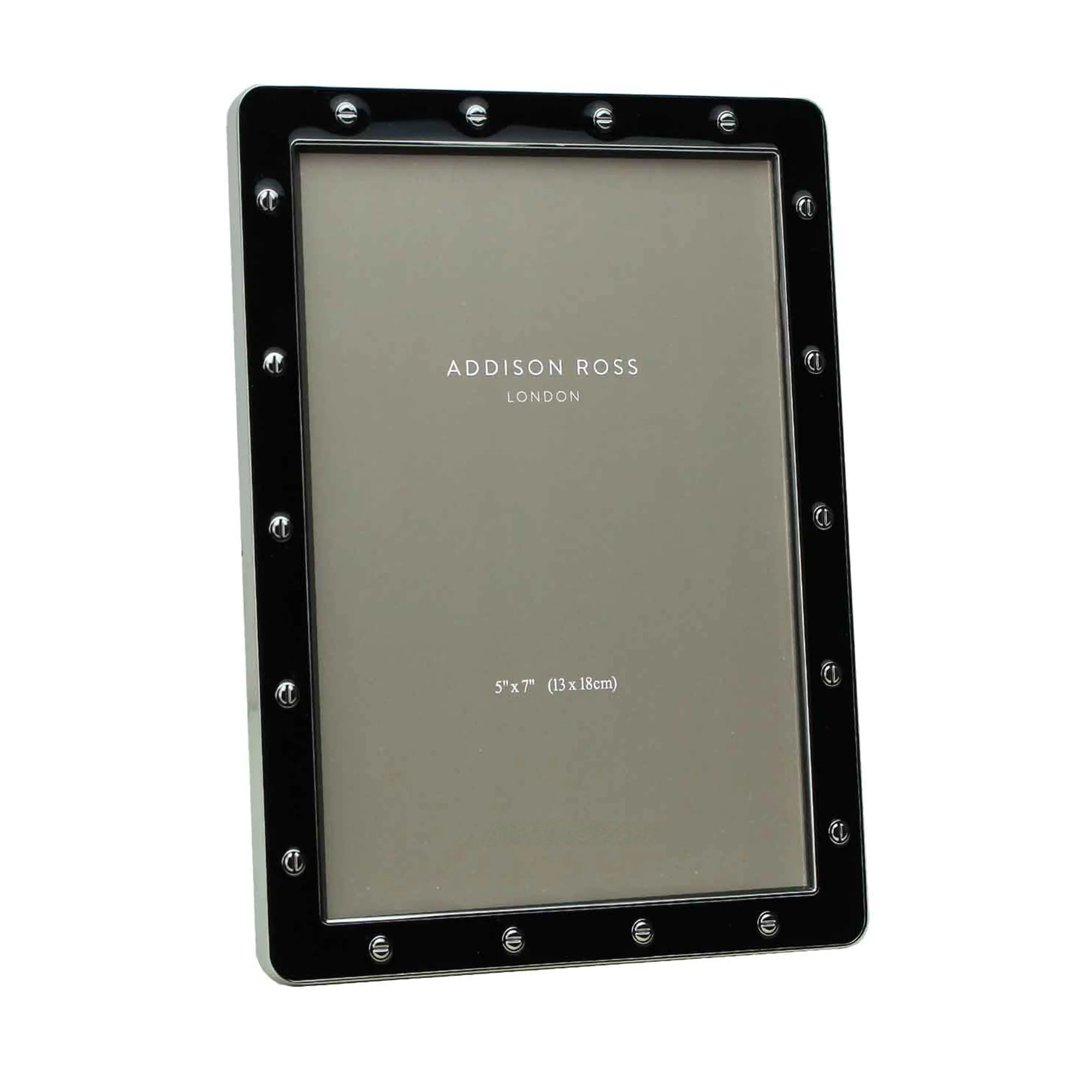 Black Enamel & Silver Locket Photo Frame - Black, Silver product