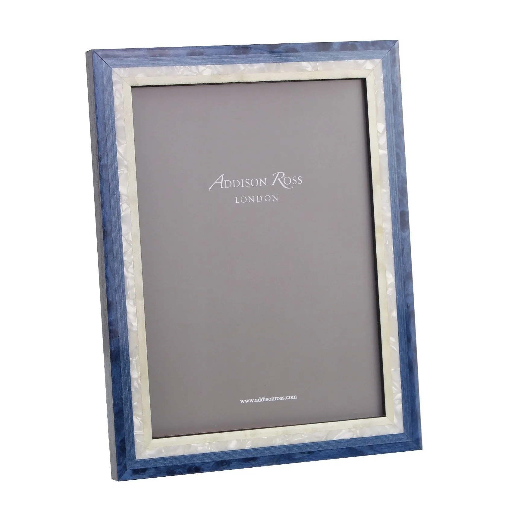 Blue Studio Mother of Pearl Marquetry Photo Frame - Navy, Wood Veneer product