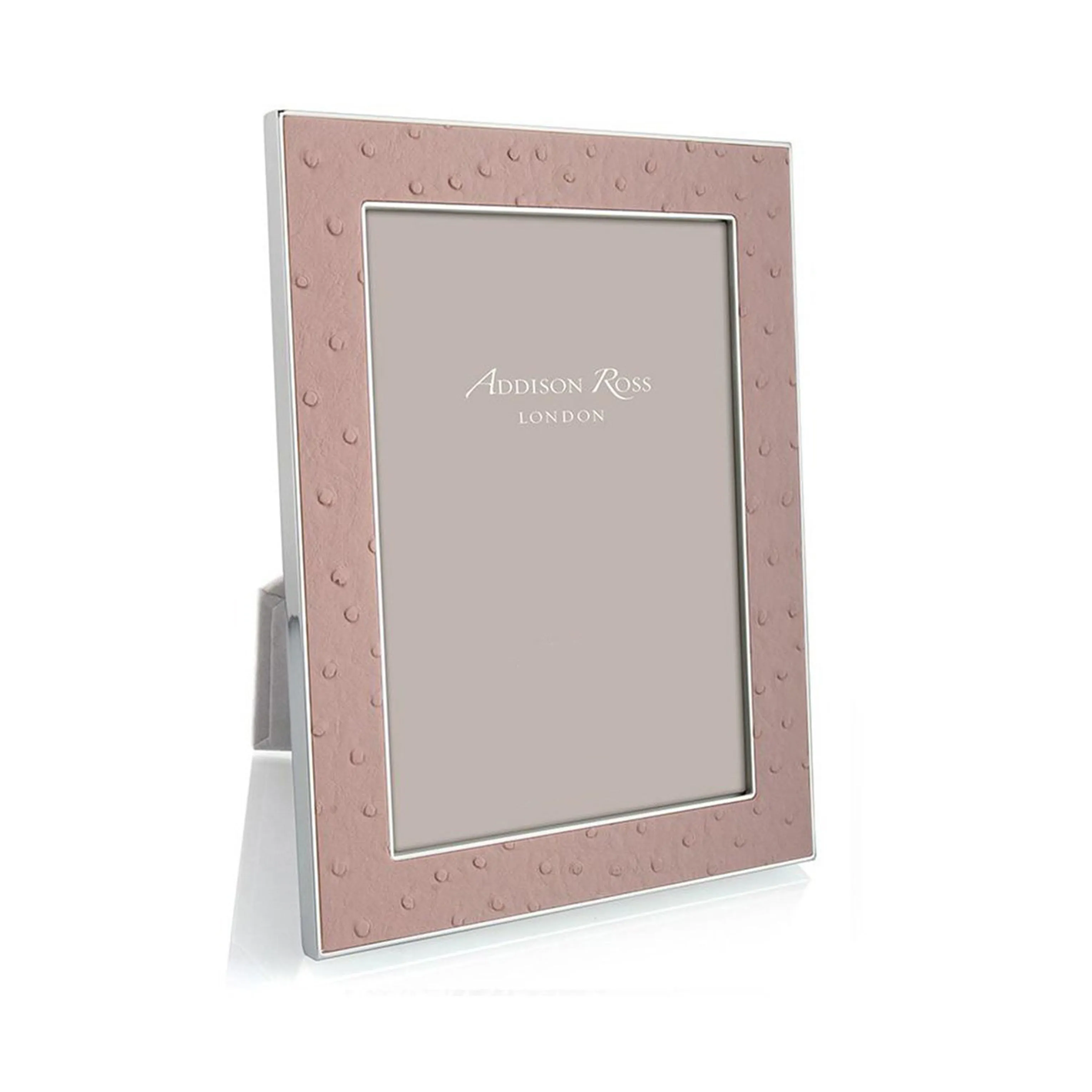 Blush Ostrich & Silver Frame product
