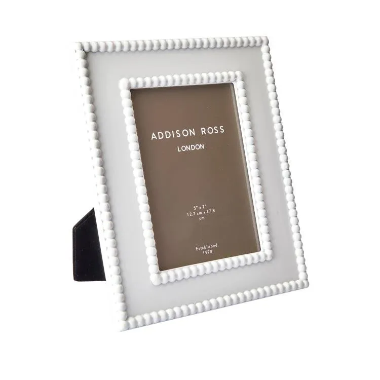 Bobbin 5x7 Photo Frame - White, Lacquer product