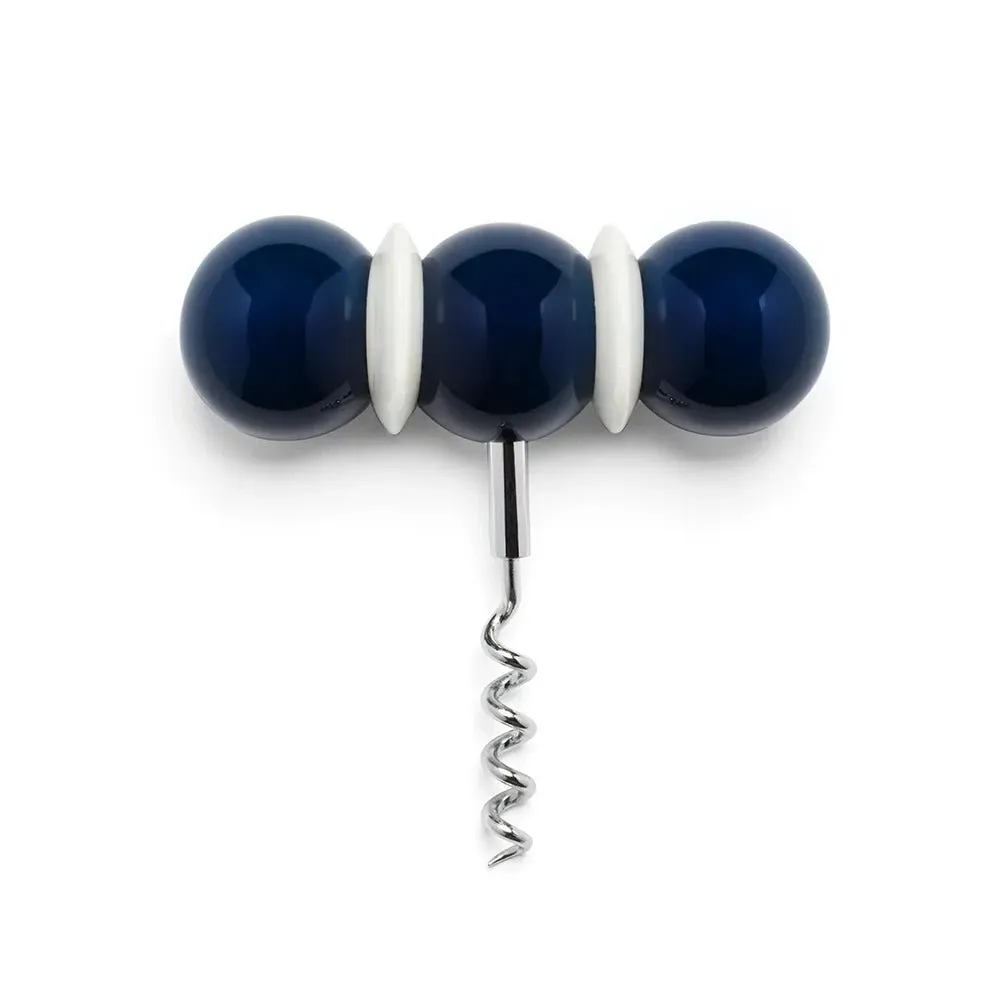 Bobbin Corkscrew - Navy & White, Beech Wood product
