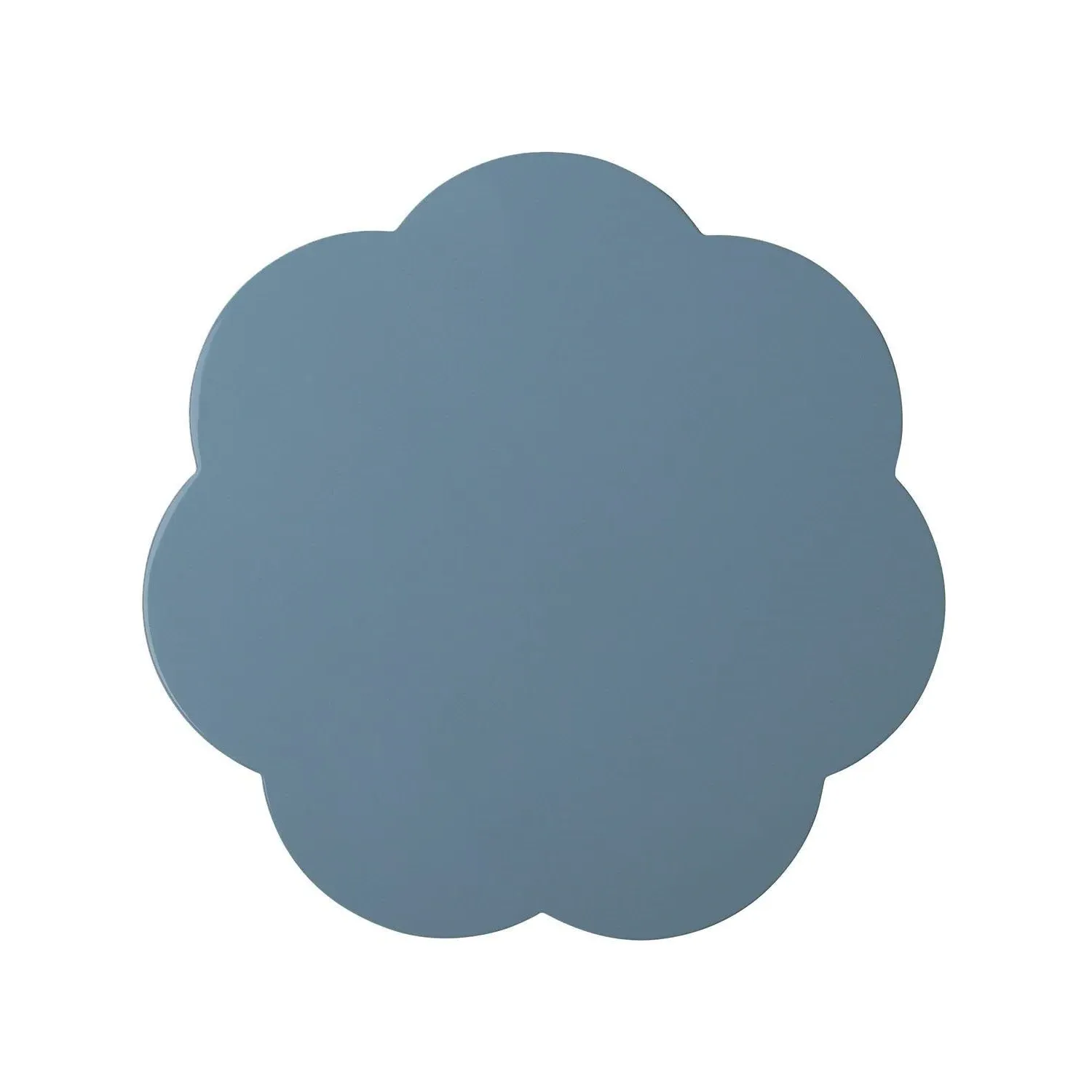 Chambray Blue Scalloped Placemats Set of 4 - Blue, Lacquer product