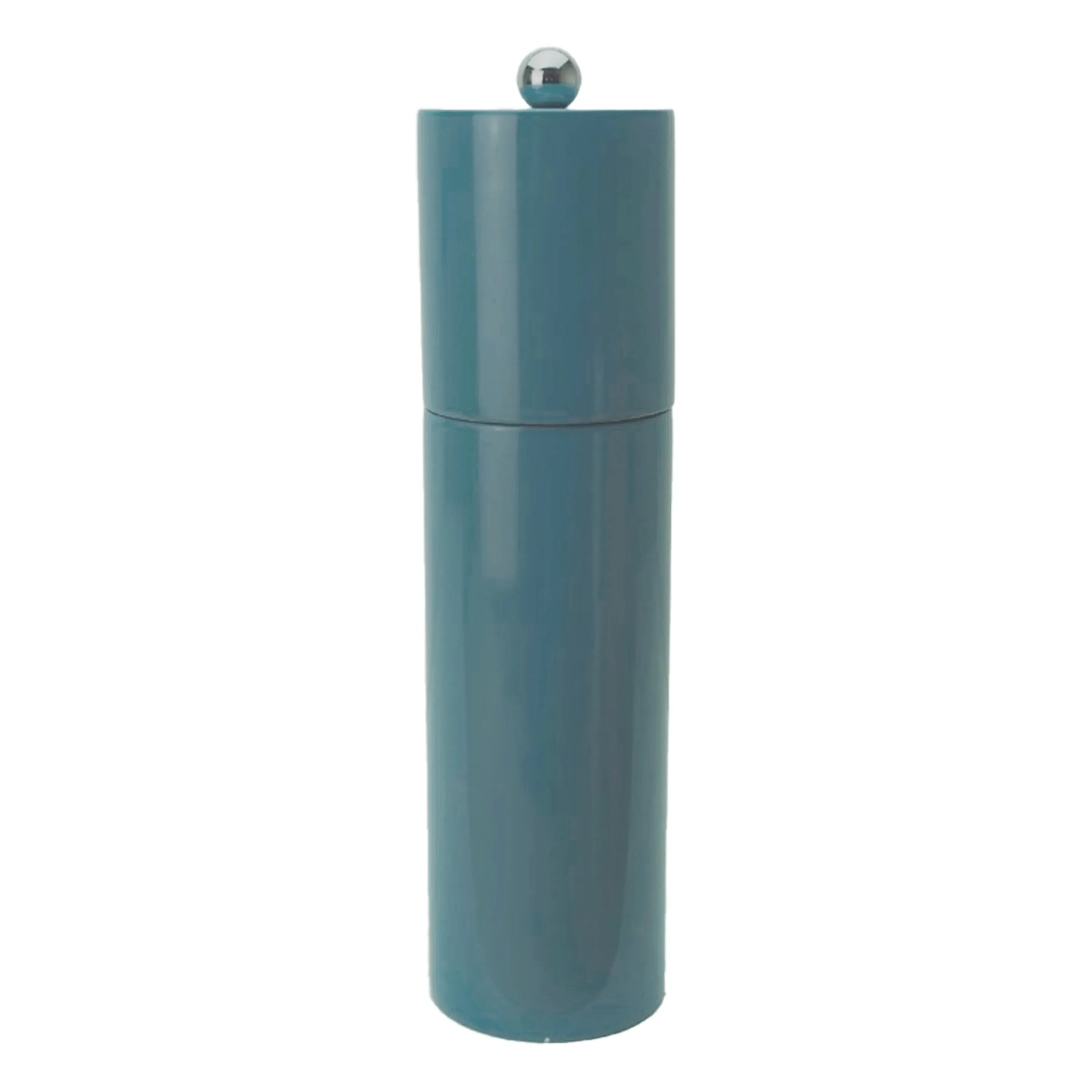 Chambray Round Column Salt or Pepper Mill - Blue, Lacquered Wood product