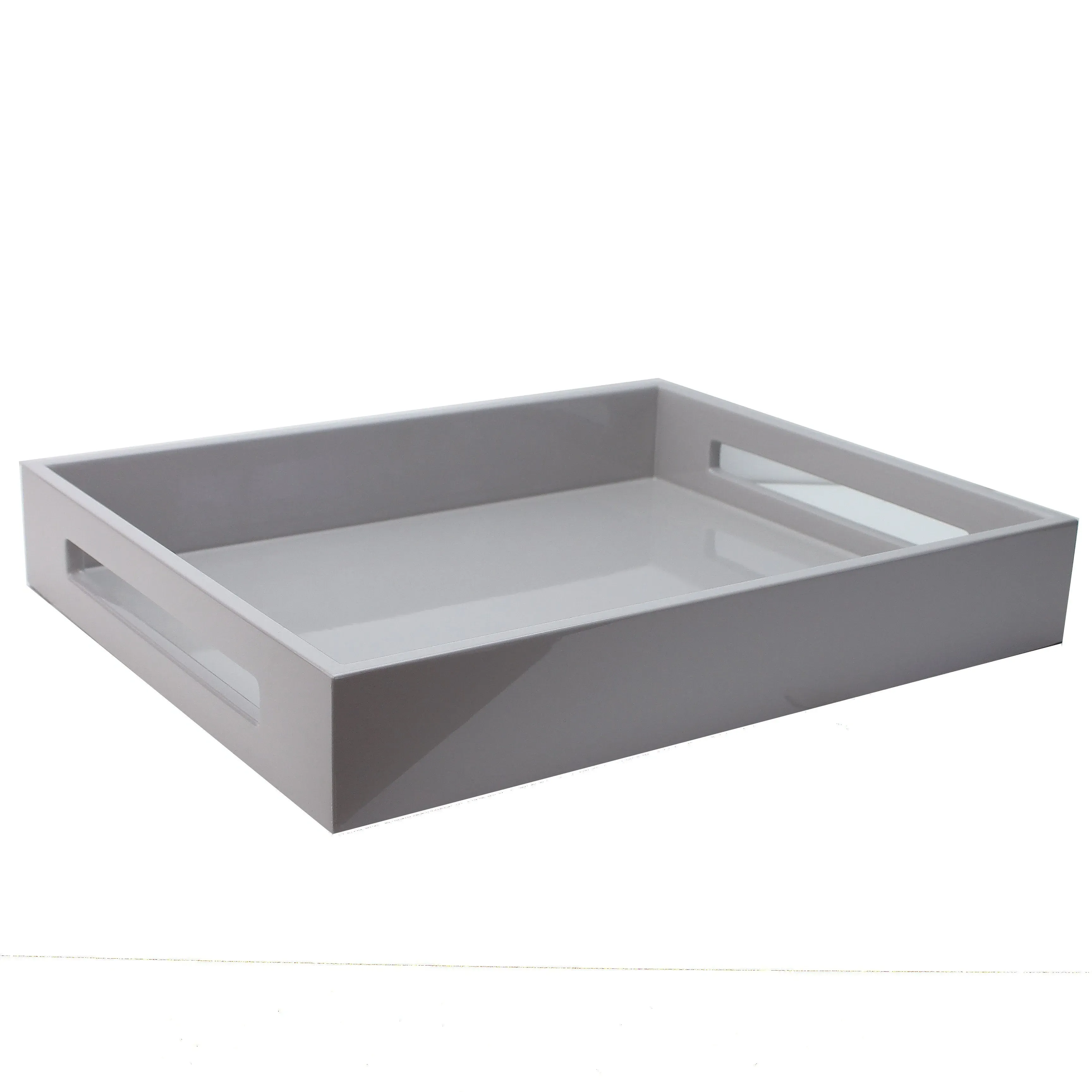 Chiffon Grey Medium Lacquered Serving Tray product