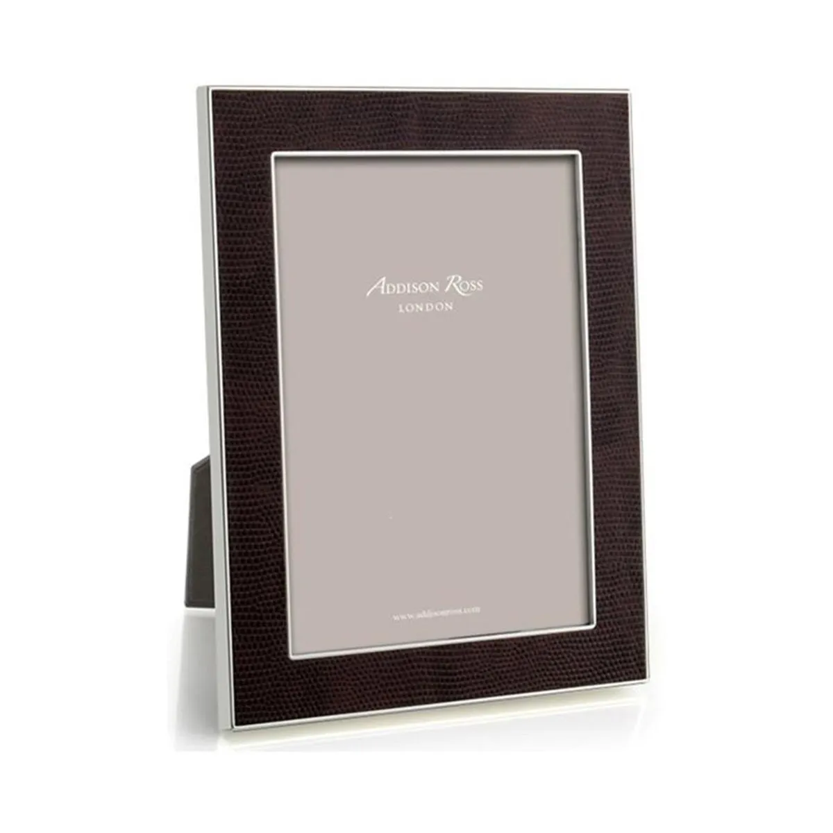 Coffee Snake & Silver Photo Frame - Faux Snake Skin product