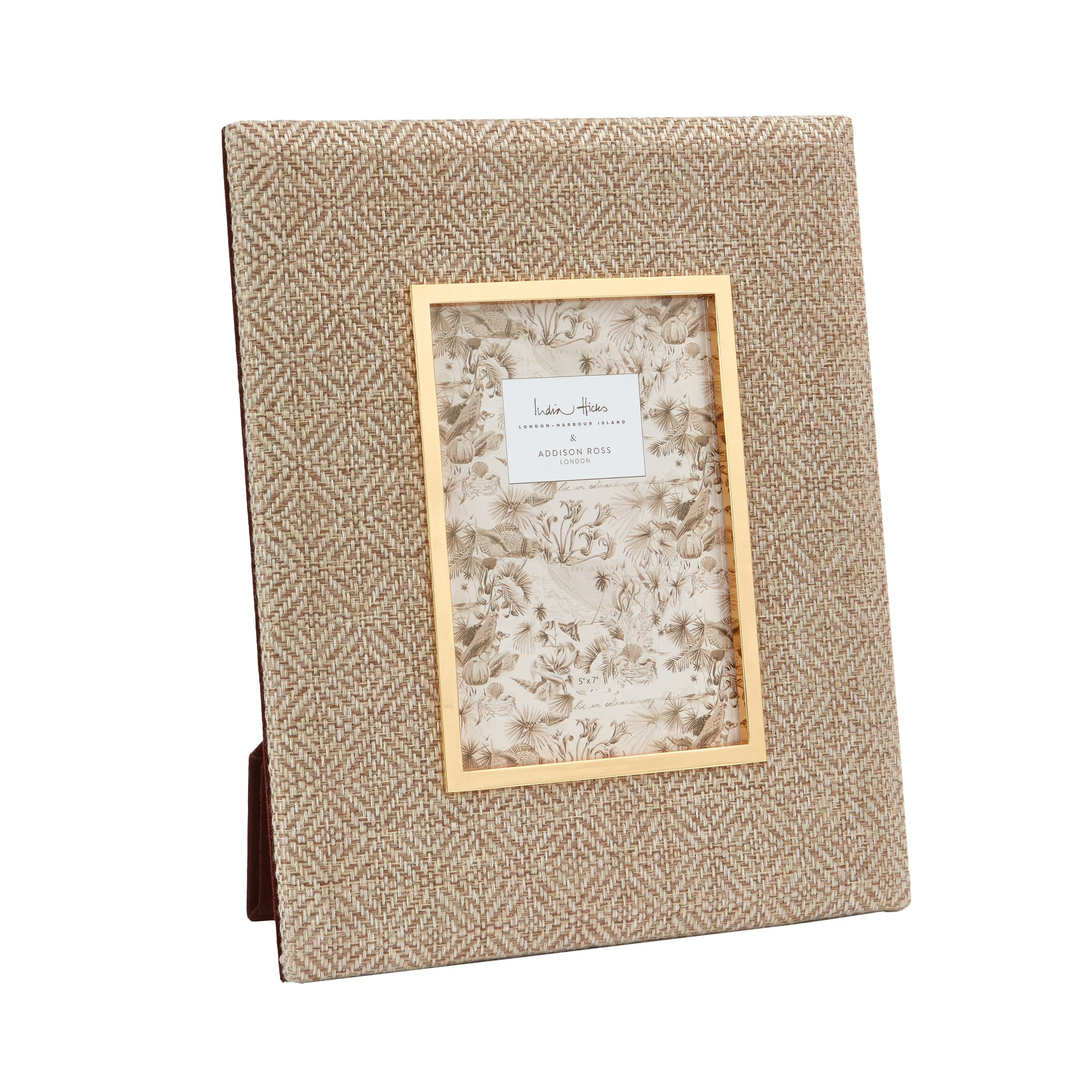 Creevykeel 5x7" Photo Frame - Grass Cloth, Velvet product