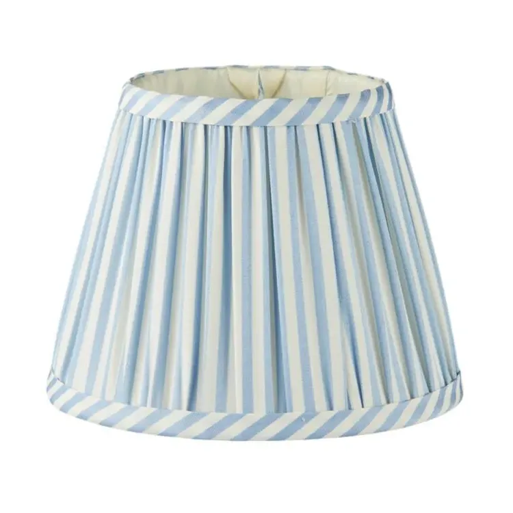 Empire Striped Lampshade - Periwinkle Blue, Polyester product