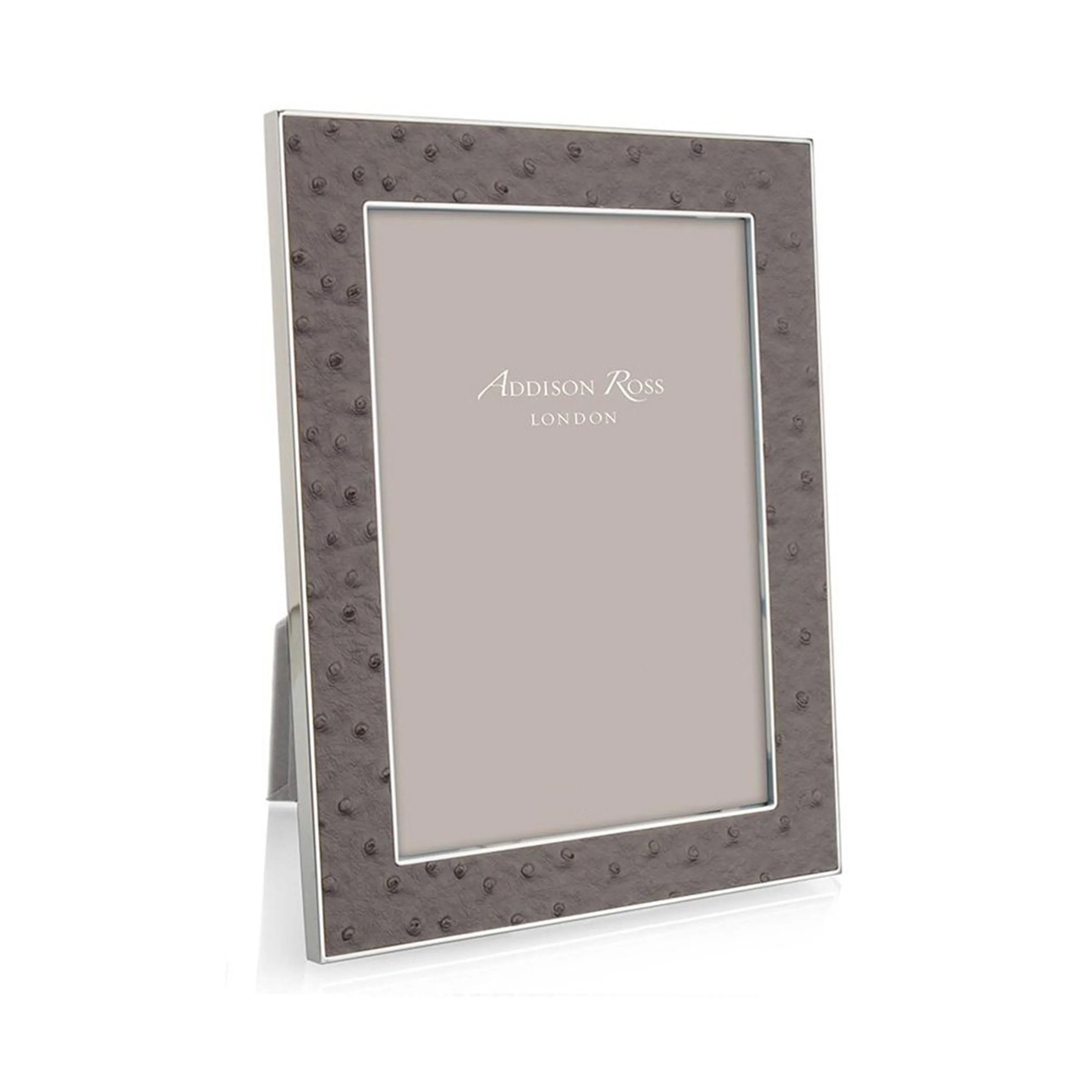 Faux Ostrich Photo Frame - Silver product