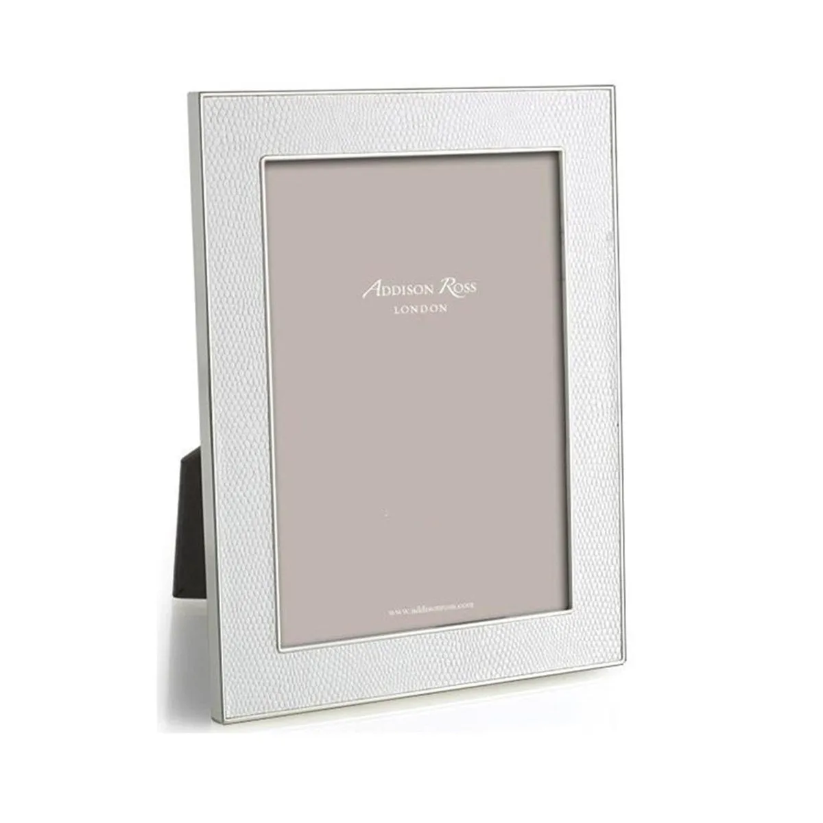 Faux White Snake Skin & Silver Photo Frame product