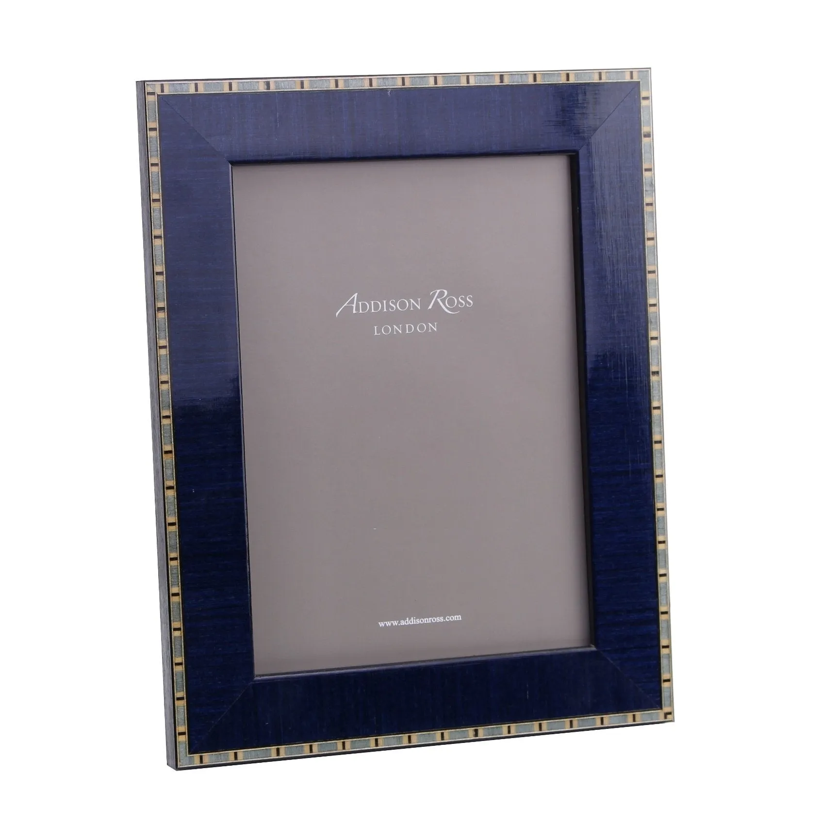 Frise Blue Marquetry Photo Frame - Blue, Lacquer product