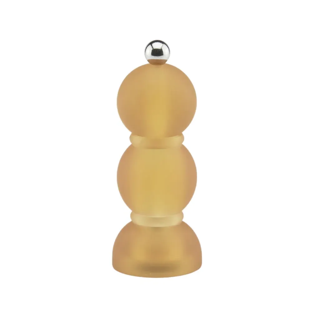 Frosty Mini Bob Salt or Pepper Mill - Amber, Frosted Acrylic product