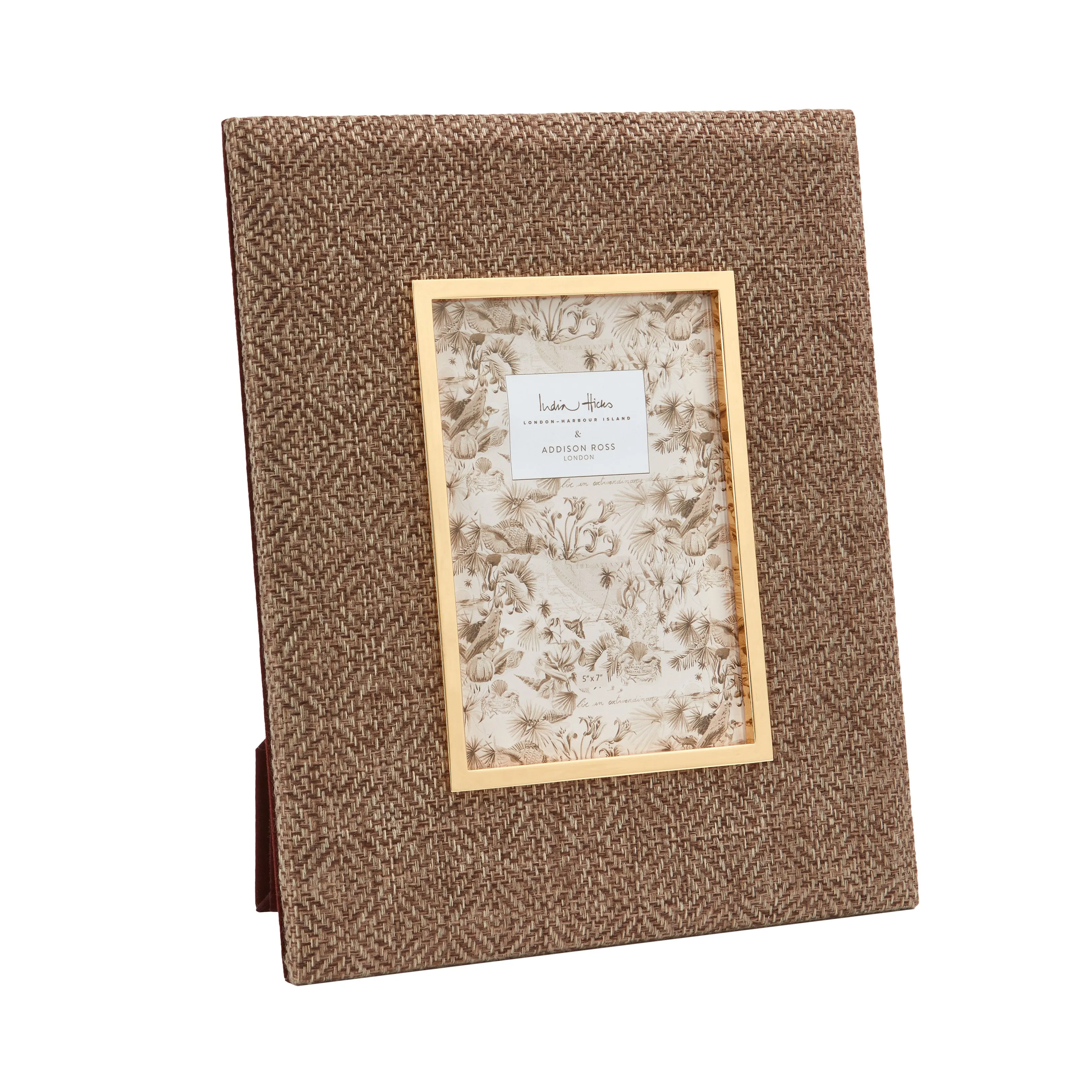 Gleniff Cave 5x7" Photo Frame - Grass Cloth, Velvet product
