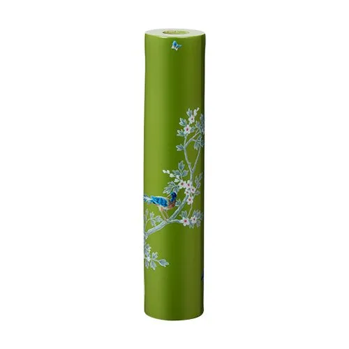 Green Chinoiserie Candlestick - Green, Lacquer product