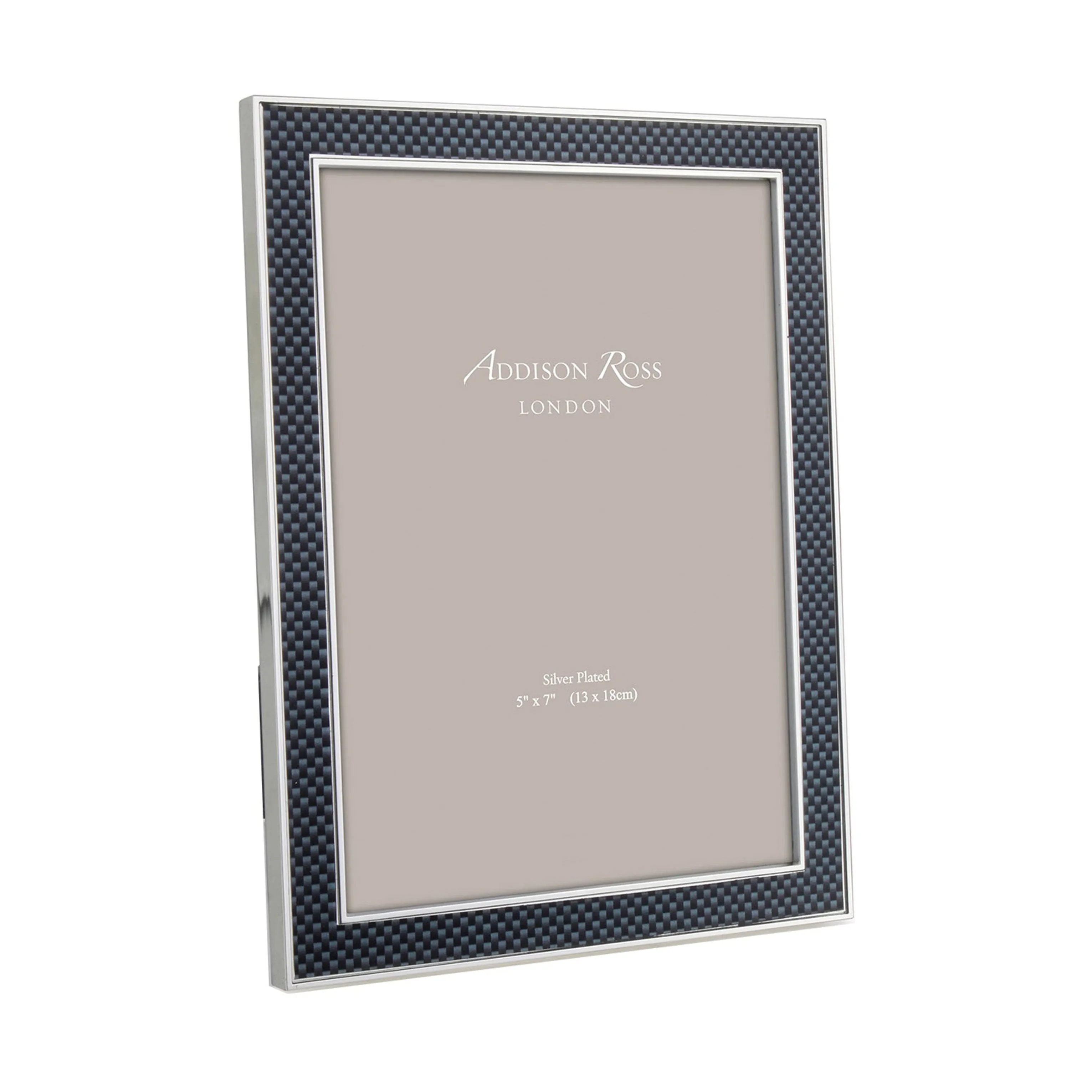 Grey Carbon Fibre & Silver 15mm Photo Frame product