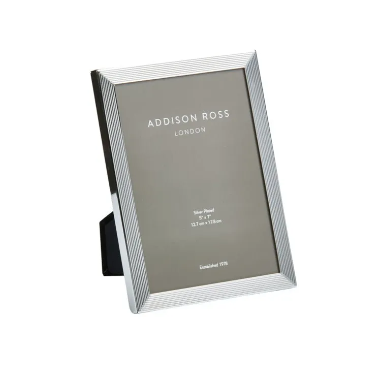 Grooved Photo Frame - Silver Plate product