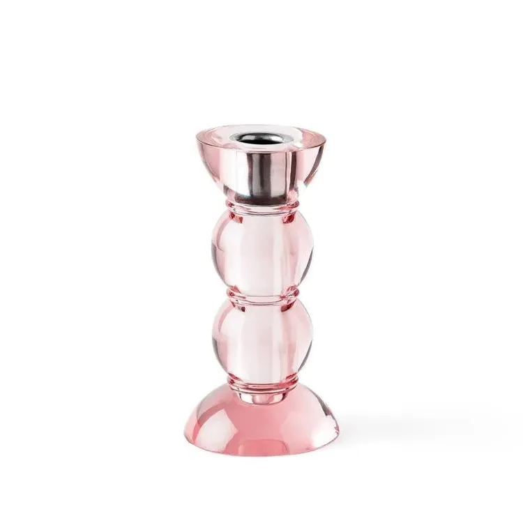 Icy Bobbin Mini Candlestick Holder - Pink, Acrylic product