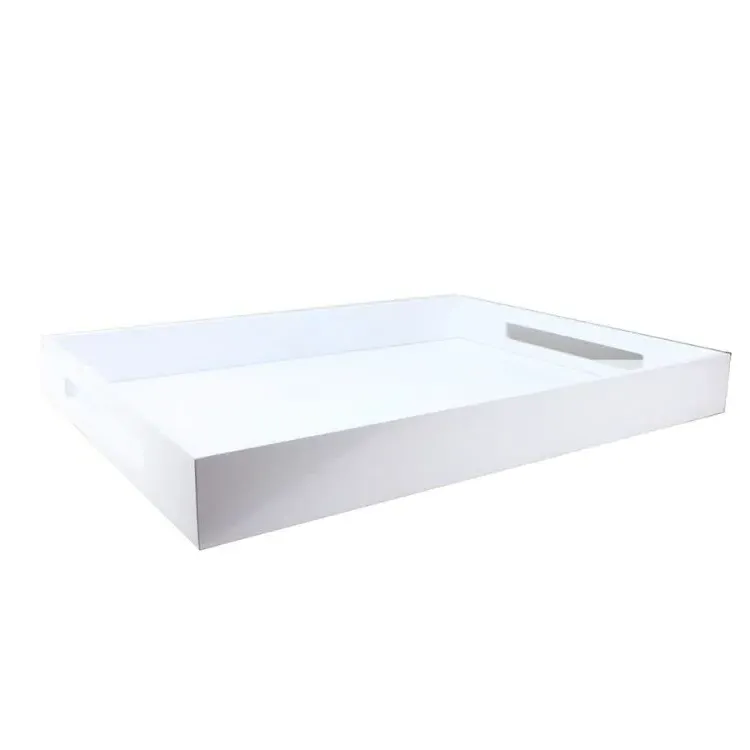 Large Lacquered Ottoman Tray - White product