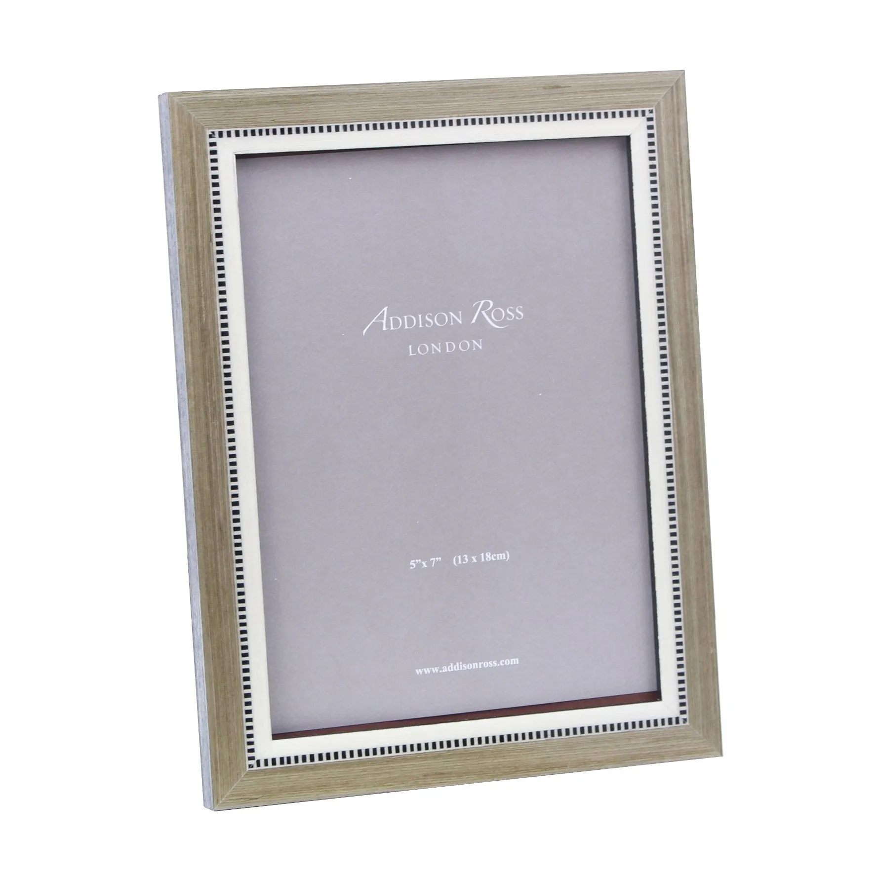 Miki Grey Marquetry Photo Frame - Grey, Wood Veneer product