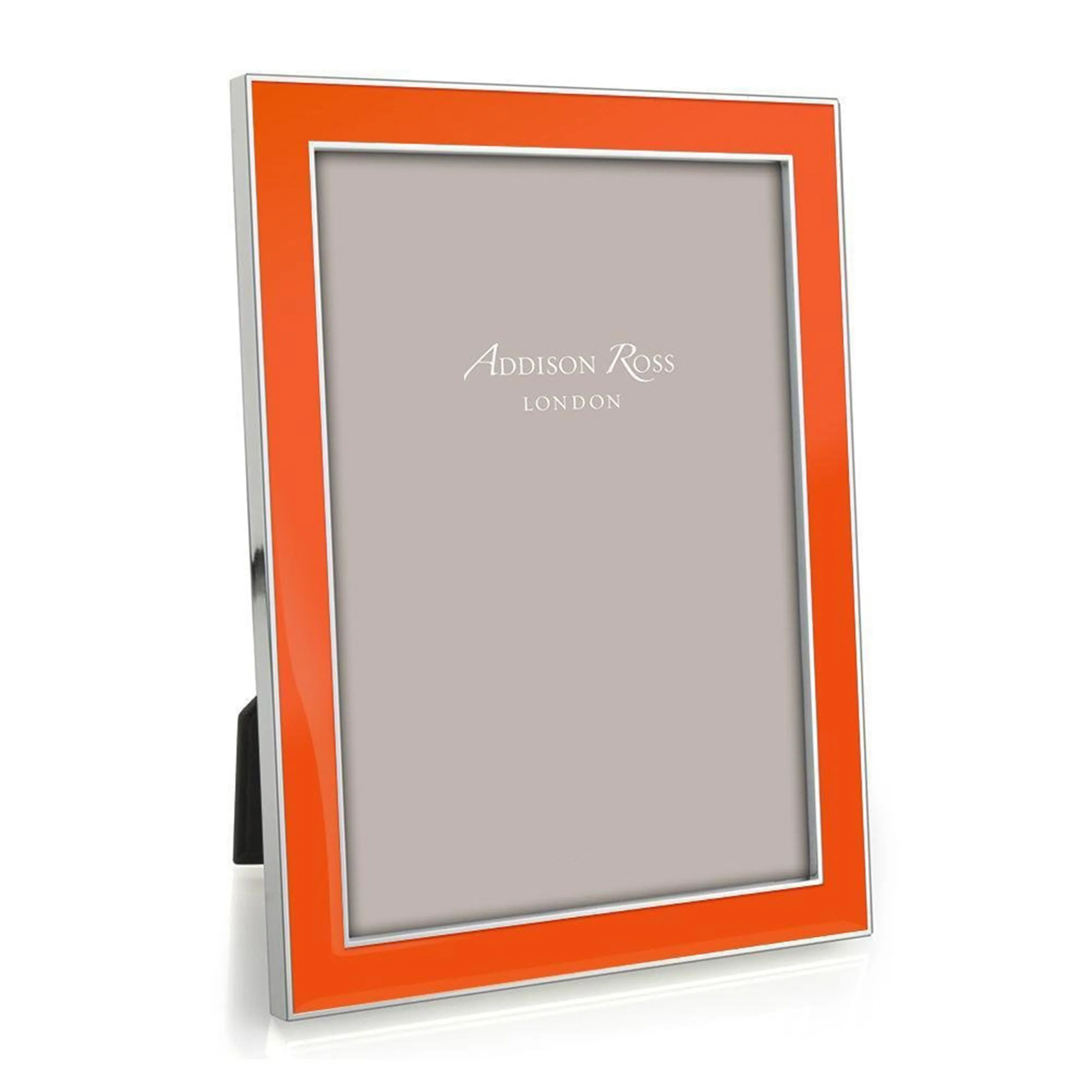 Orange Enamel Photo Frame - Silver, Enamel product