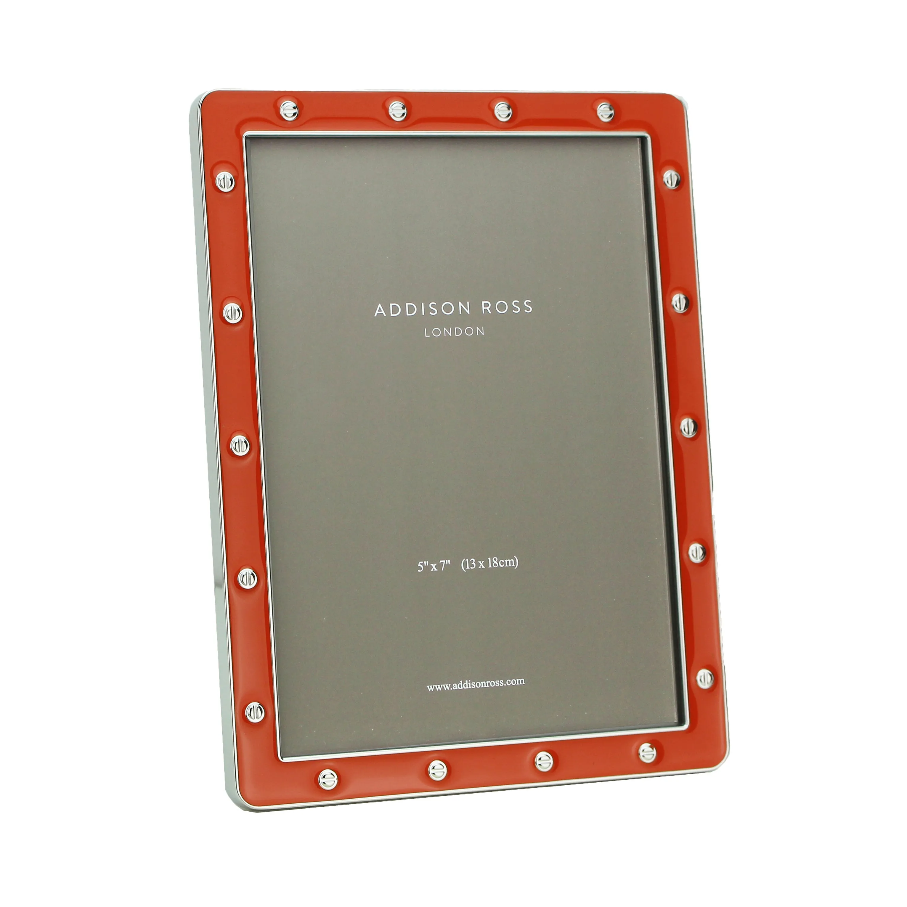 Orange Enamel & Silver Locket Photo Frame - Orange, Silver product