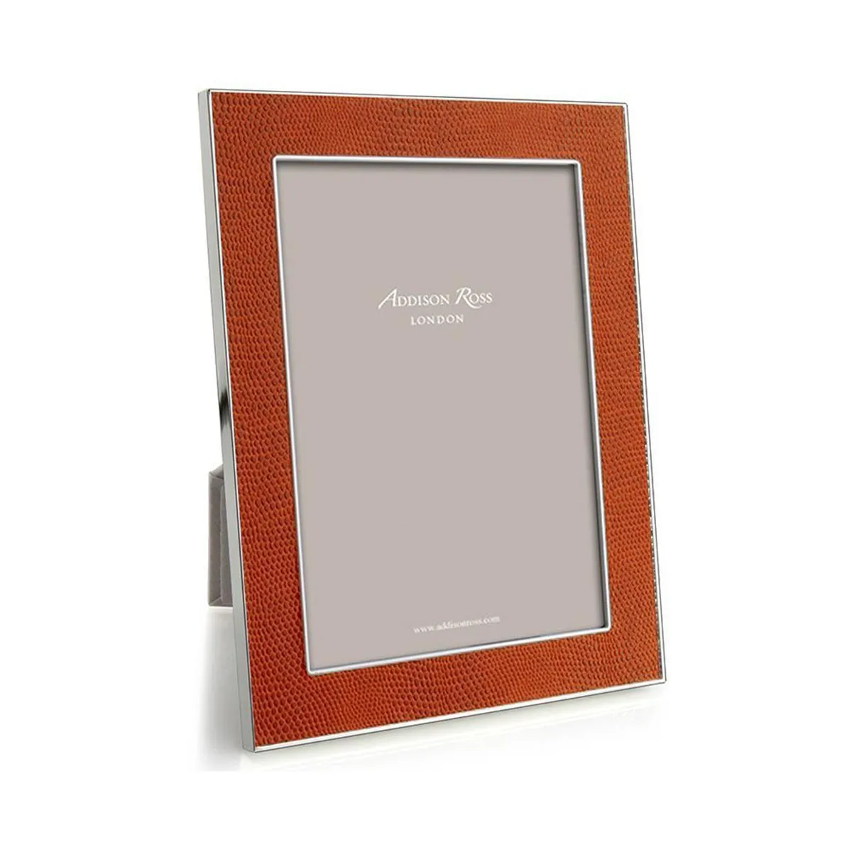 Orange Faux Snake Skin Photo Frame - Silver product