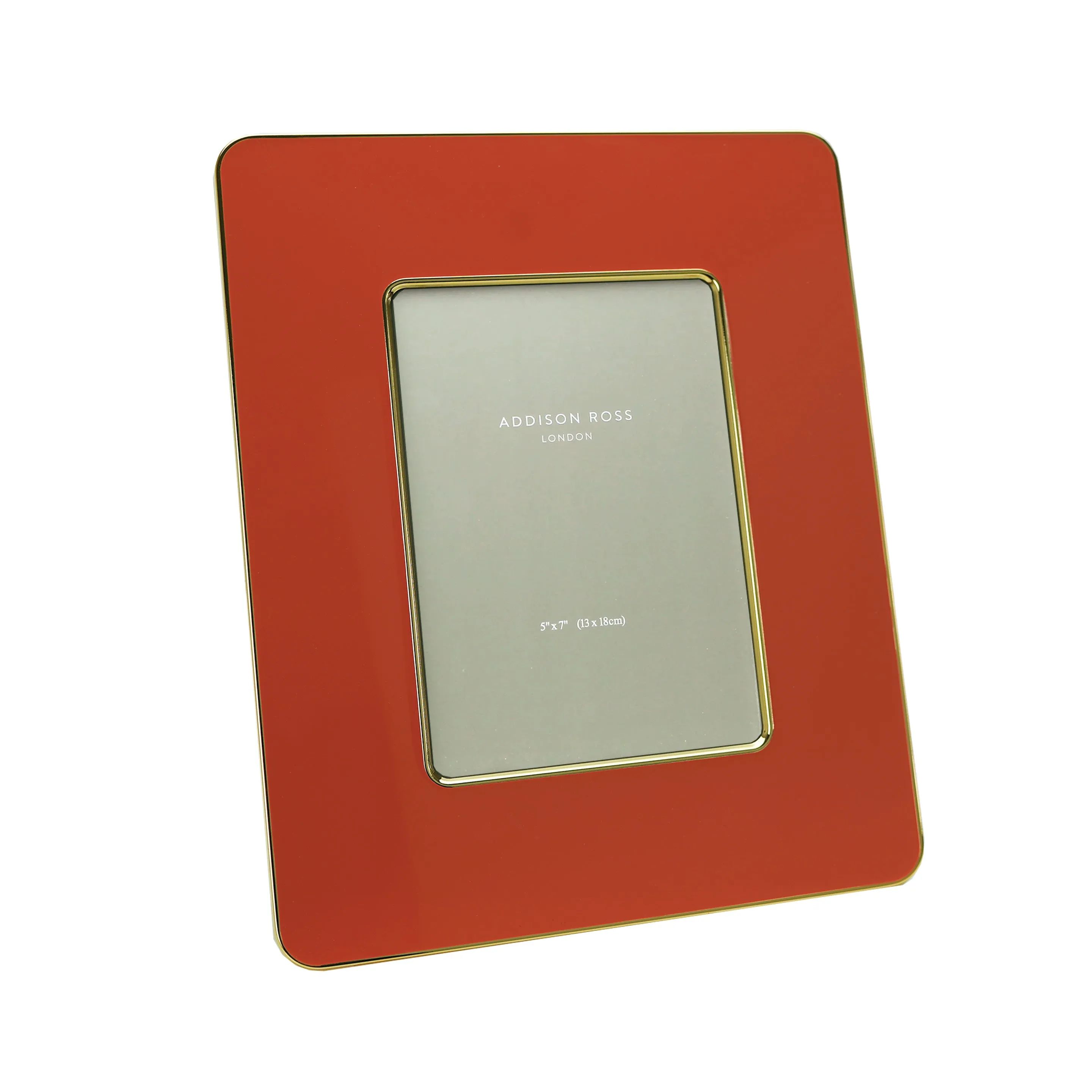 Orange & Gold Enamel Photo Frame - Orange, Gold product