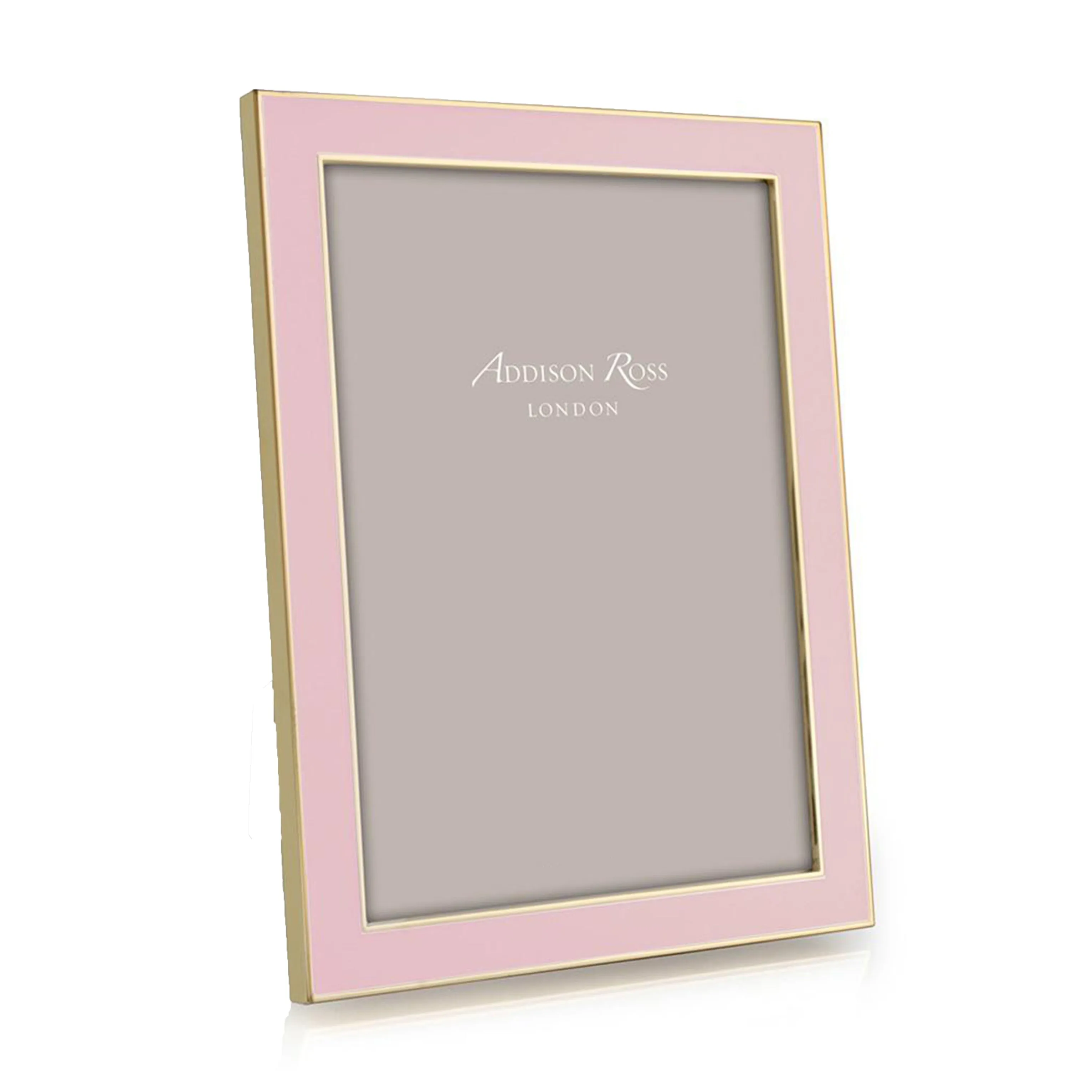 Pale Pink Enamel & Gold Photo Frame - Pink, Gold product