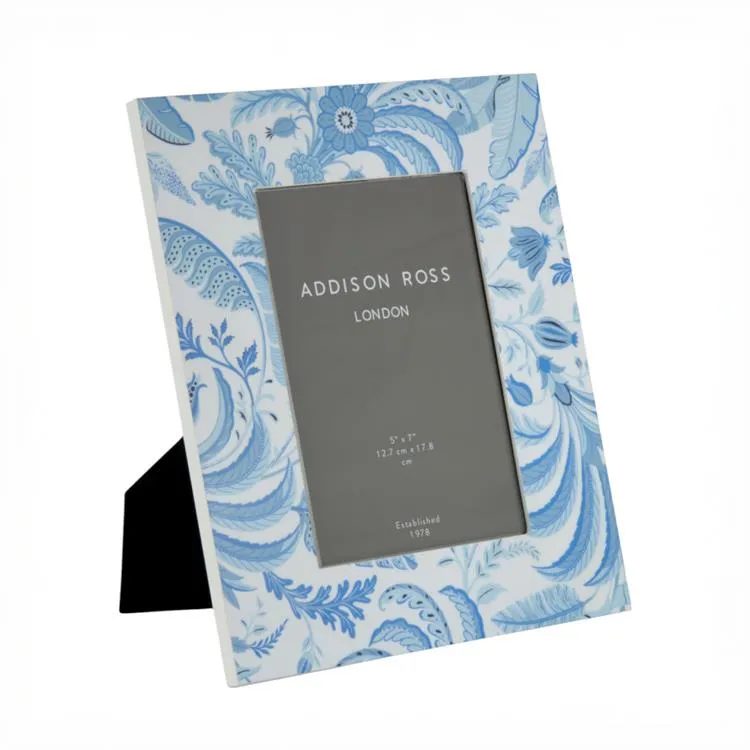 Palm Beach 5x7 Photo Frame - Blue Lacquer product