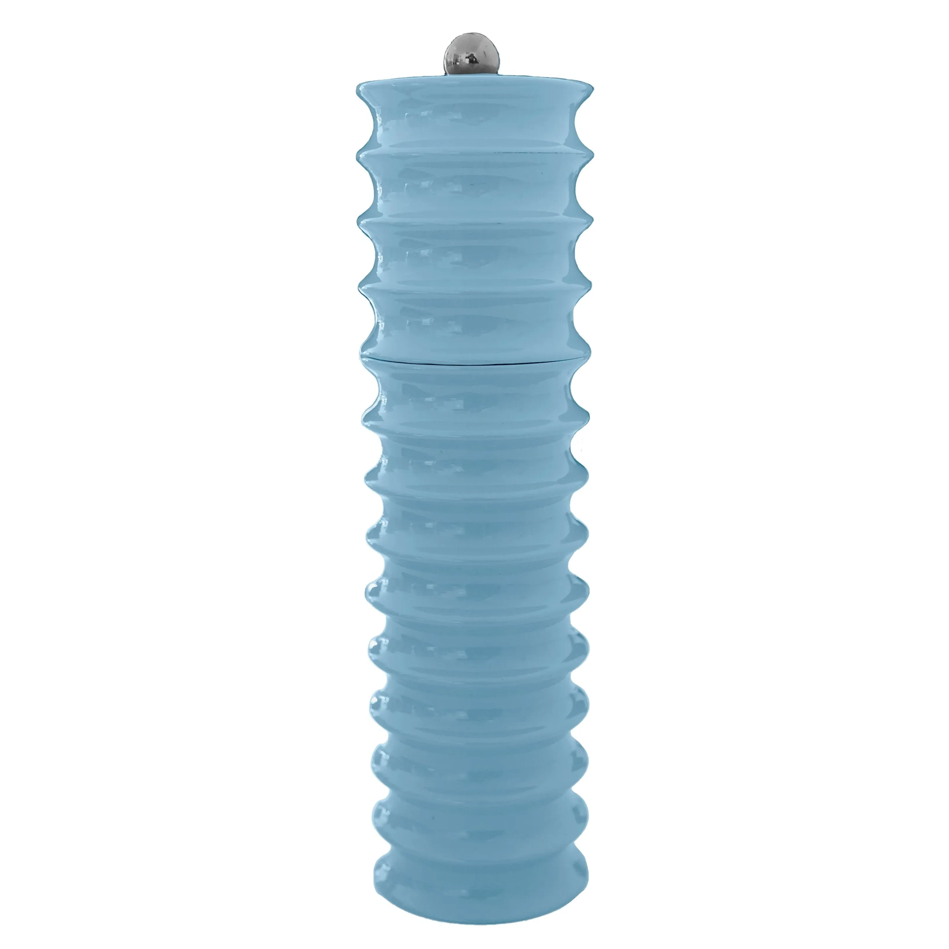 Periwinkle Twister Salt and Pepper Mill - Blue, Rubber Wood product