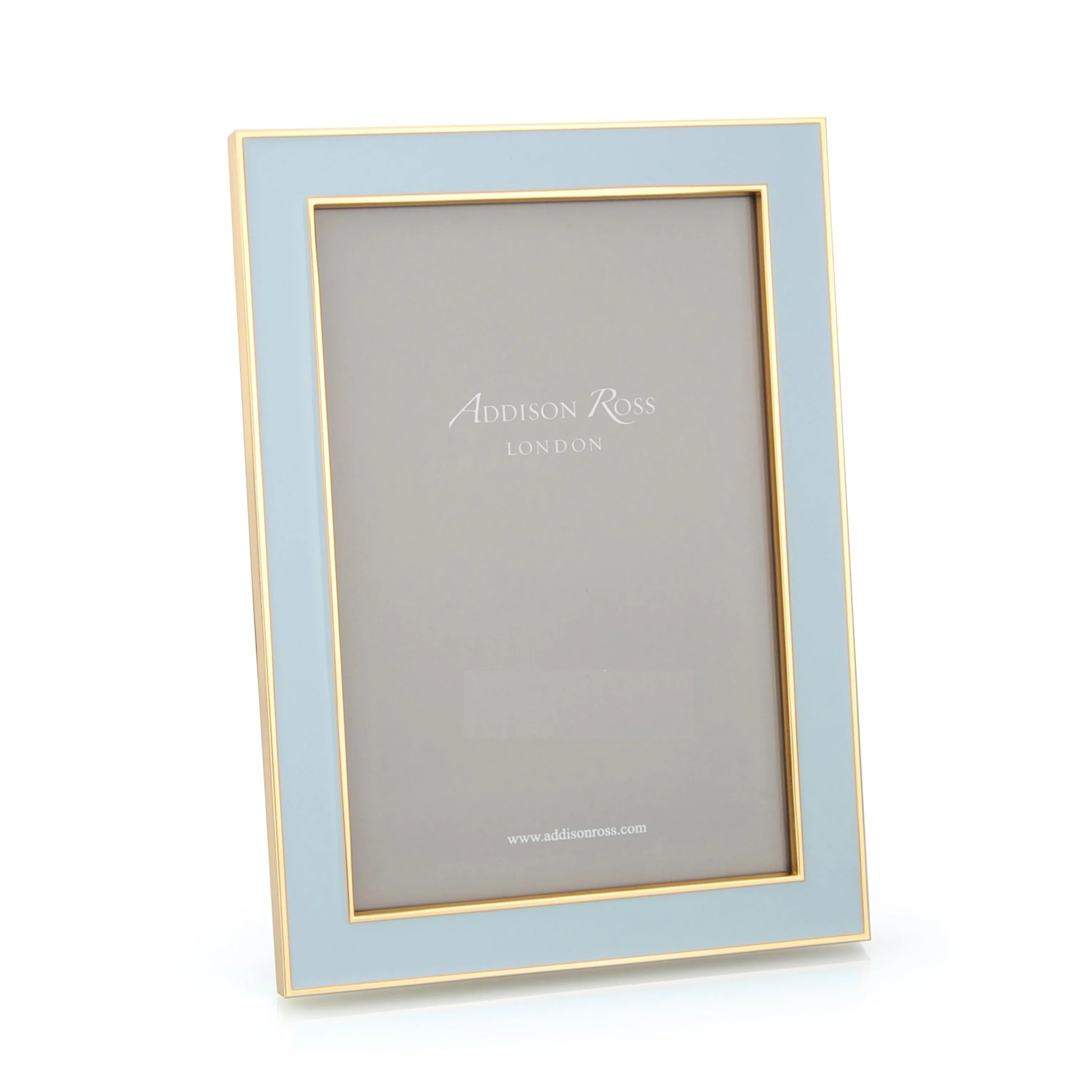 Powder Blue Enamel Photo Frame - Blue, Gold product