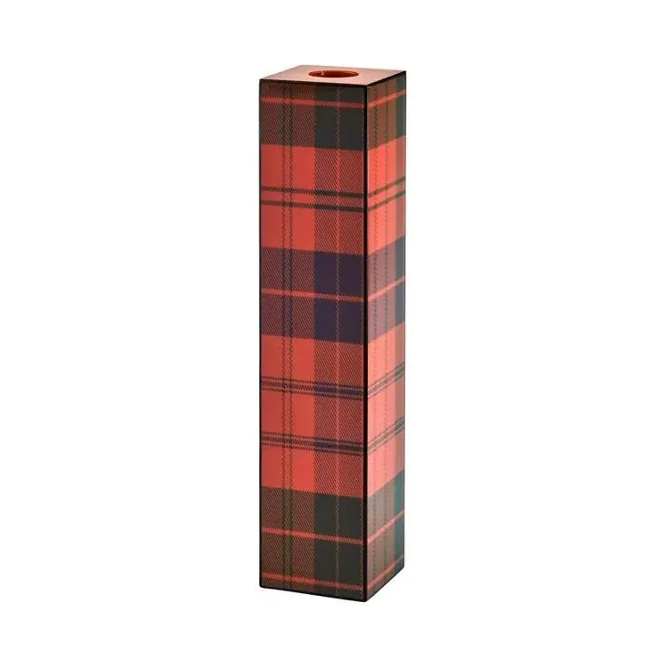 Ross Tartan Tall Candlestick - 24cm product