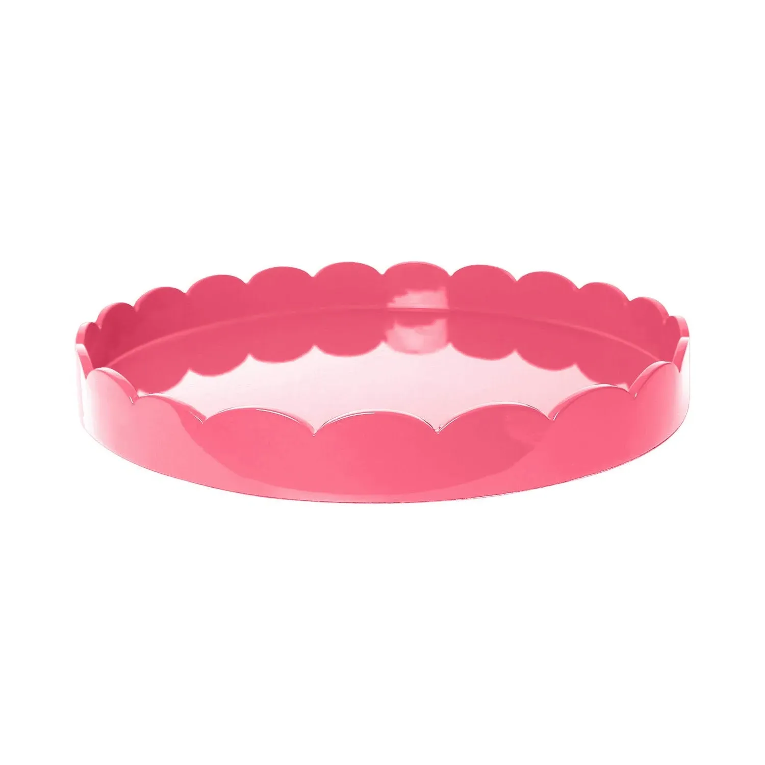 Round Medium Scallop Tray - Watermelon, Lacquered product