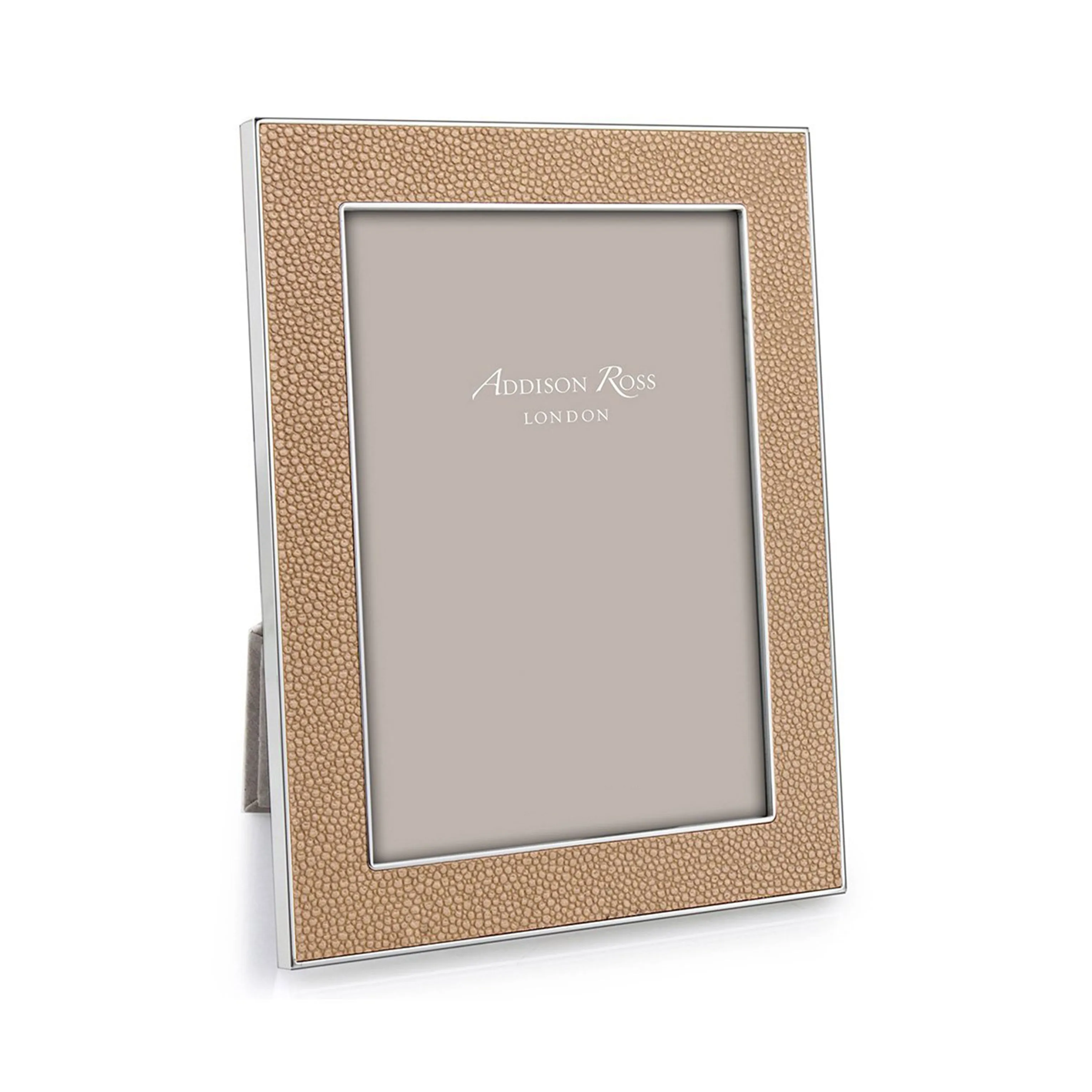 Sand Shagreen & Silver Photo Frame - Faux Shagreen, Velvet product