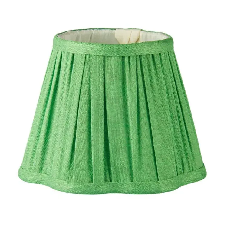 Scallop Lampshade - Leaf Green, Linen-Viscose product
