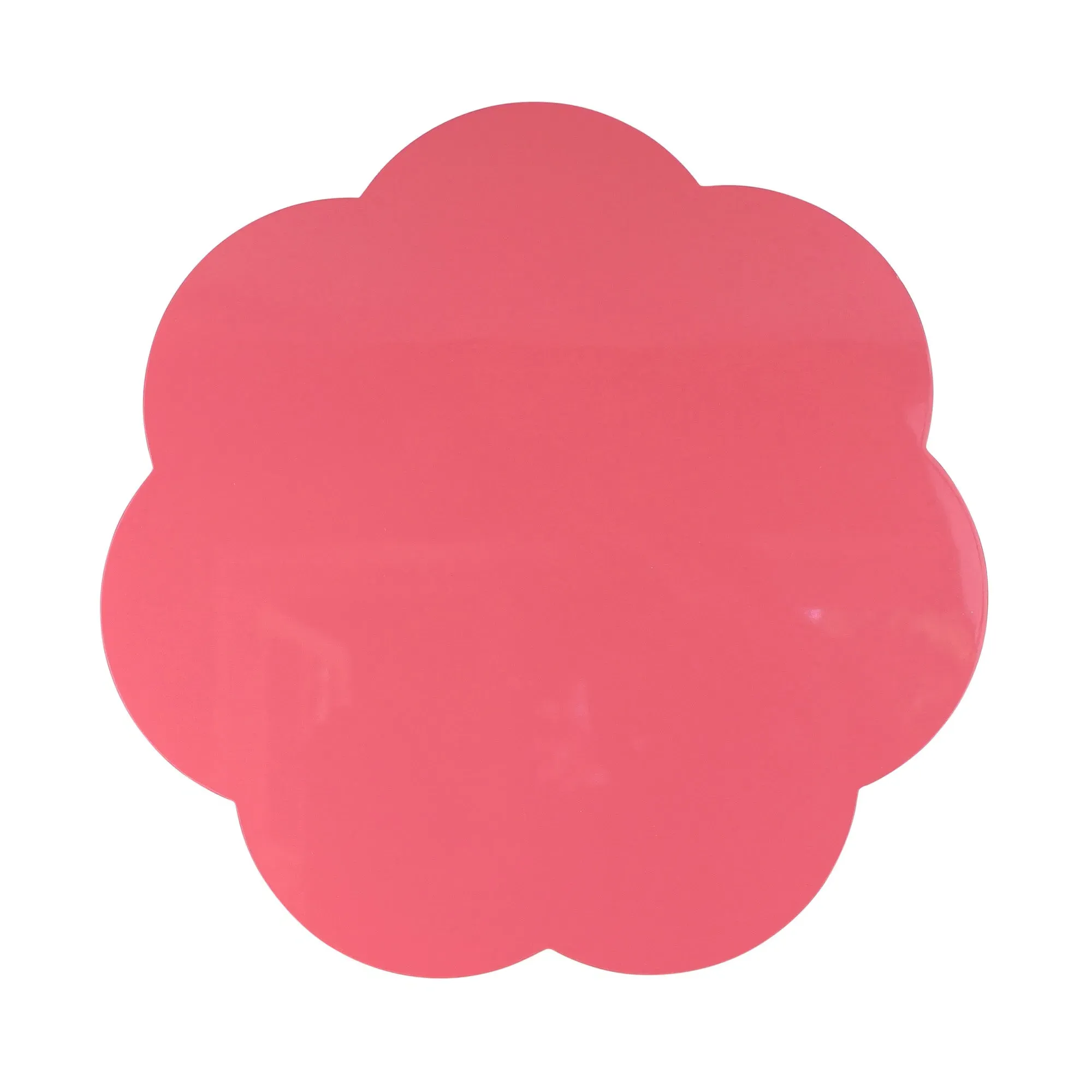 Scallop Large Placemats Set of 4 - Watermelon Pink, Lacquer product