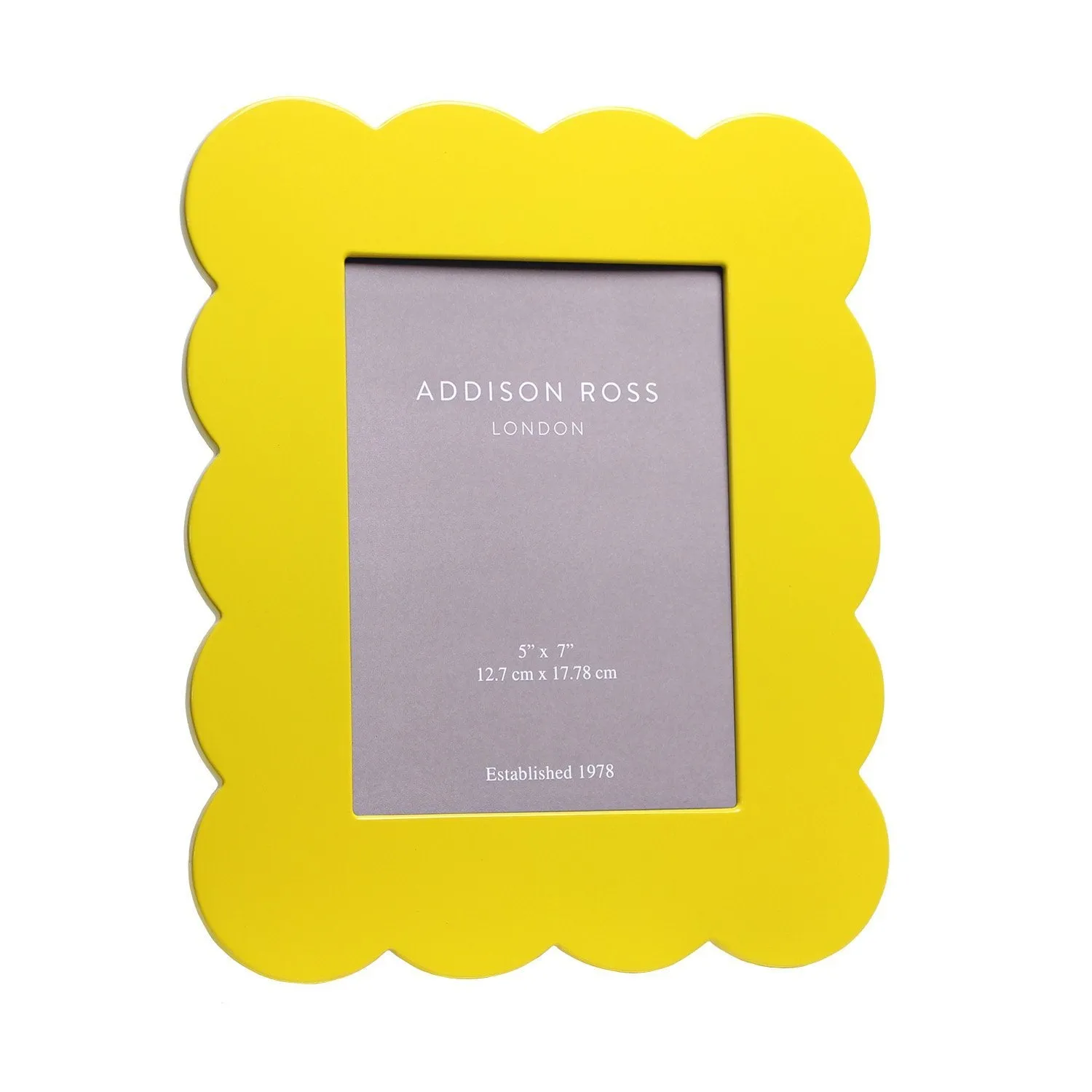 Scalloped Photo Frame - Yellow, Lacquer product