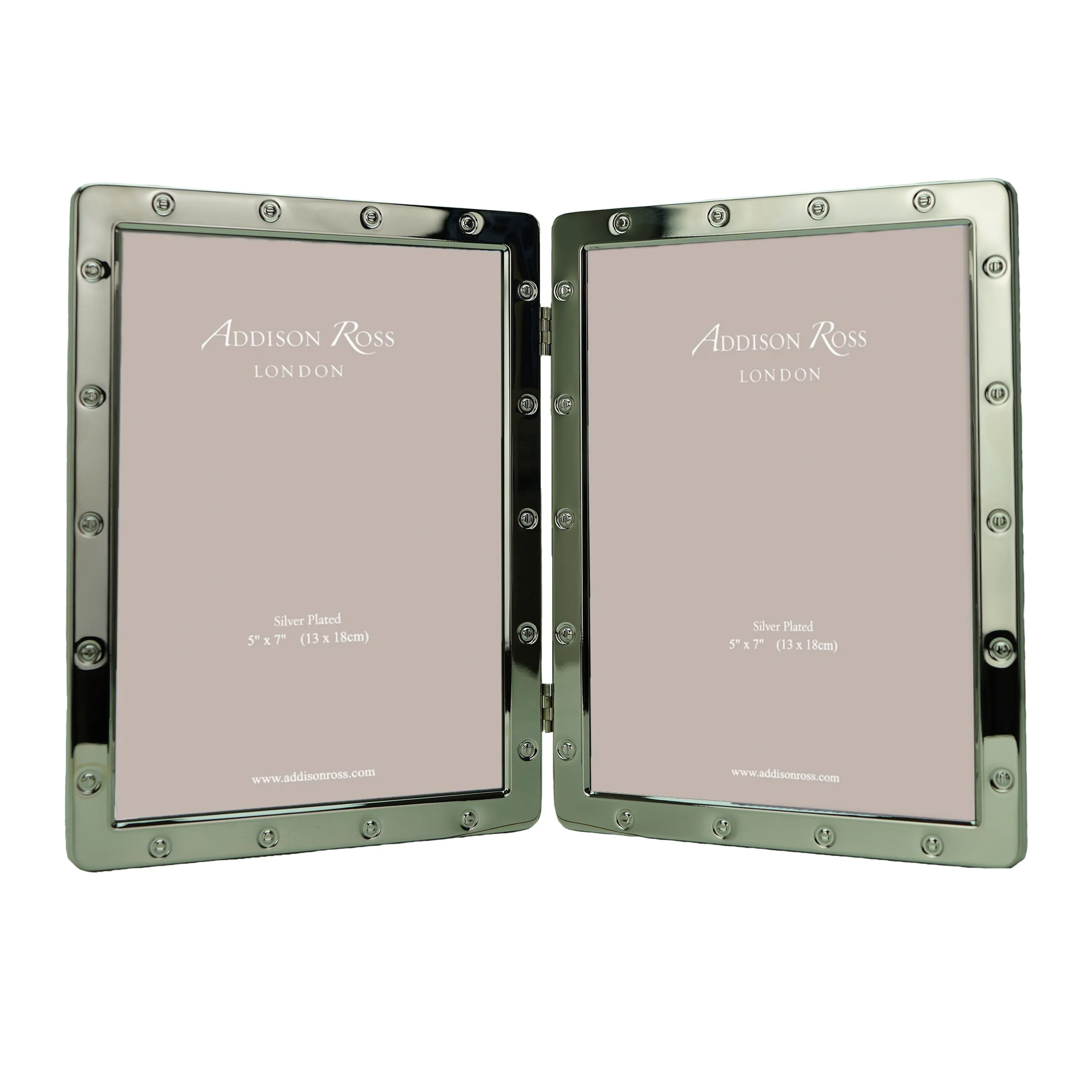 Silver Locket Double Photo Frame - Silver, Metal product