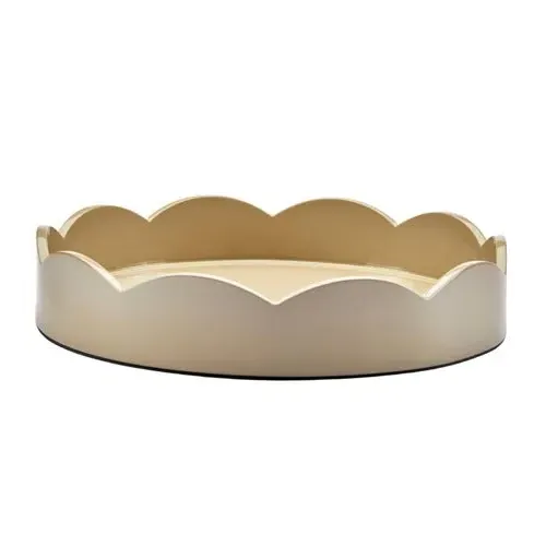 Small Round Scallop Tray - Cappuccino product